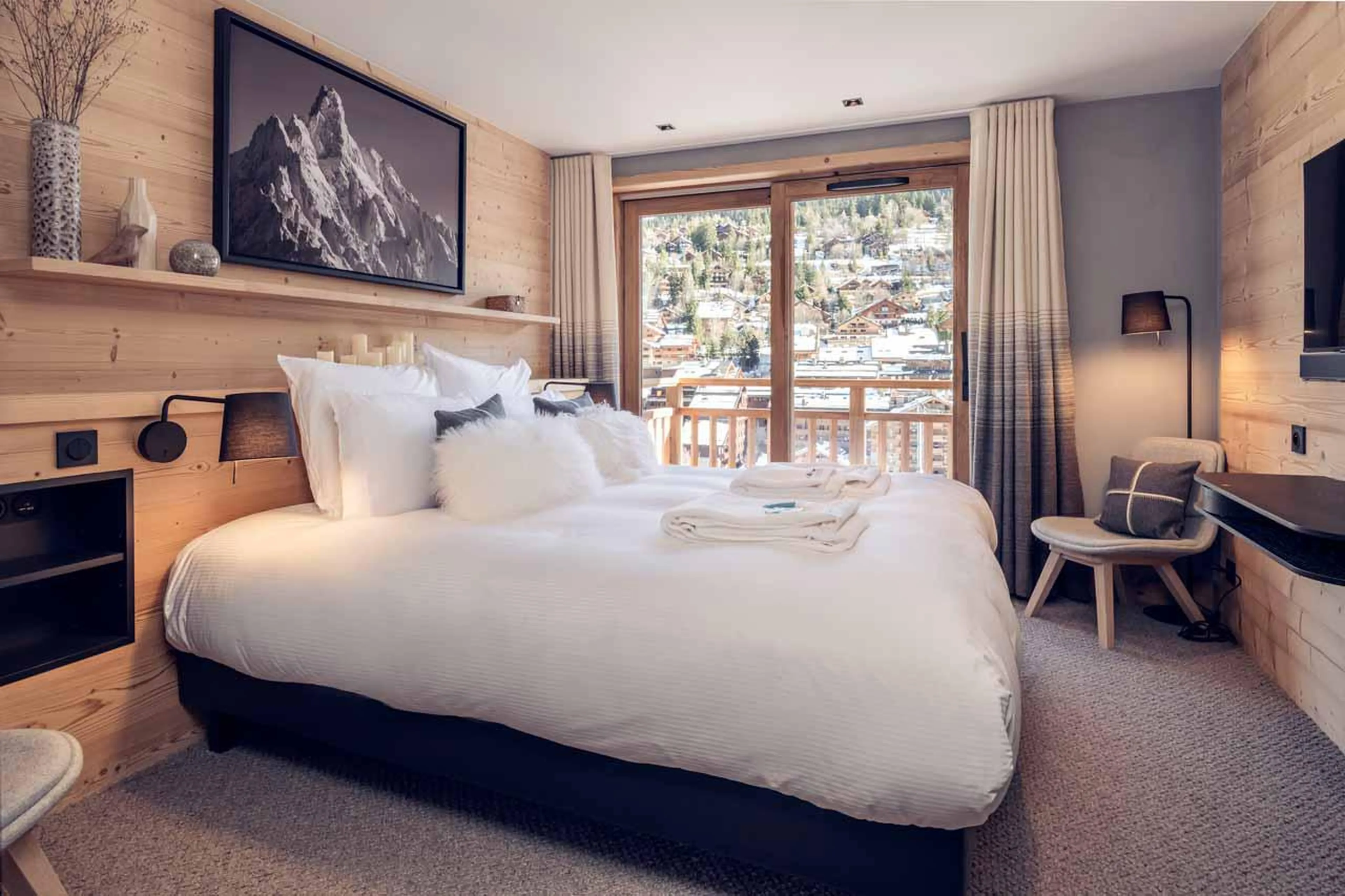 Bedroom four at Chalet Harmony in Meribel