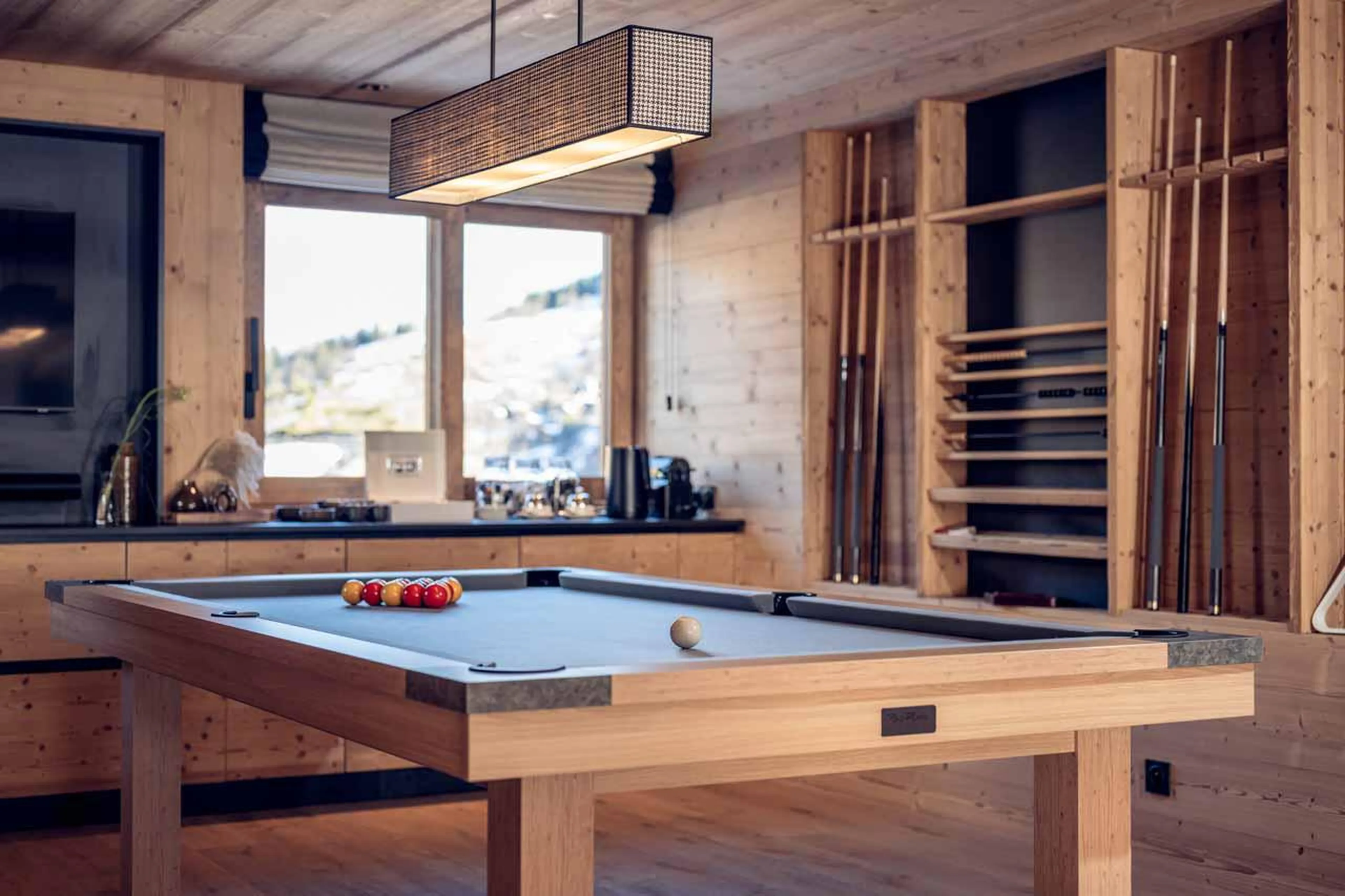 Billiard table at Chalet Harmony in Meribel