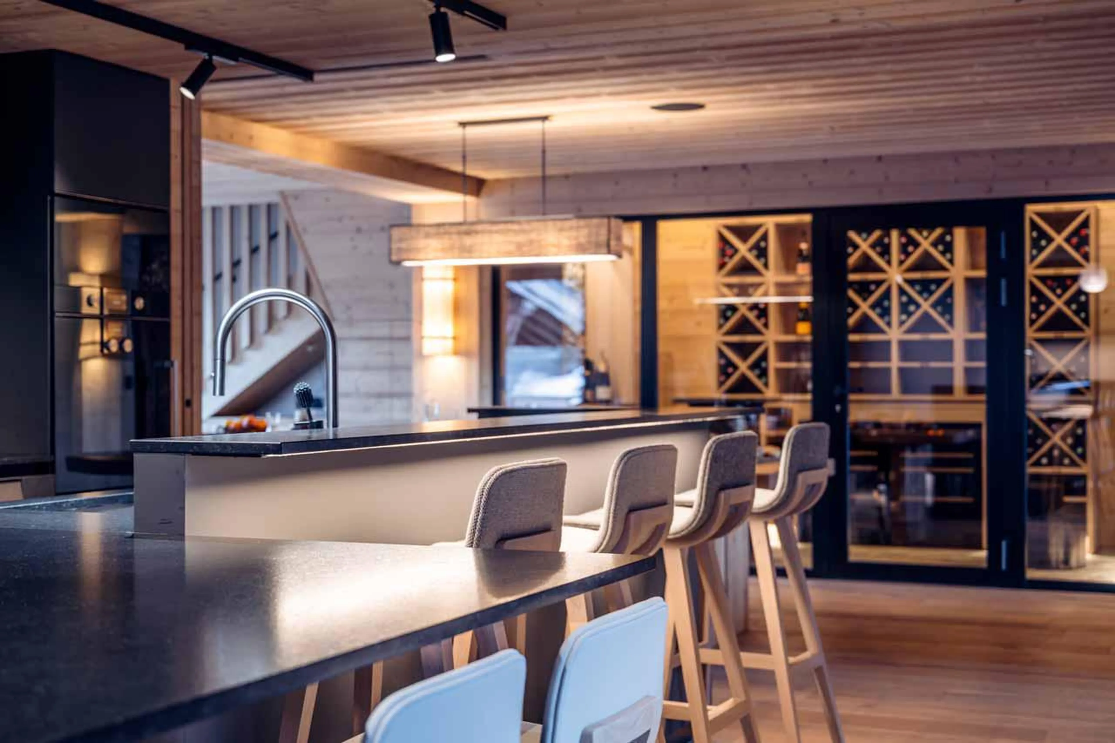 Living space at Chalet Harmony in Meribel