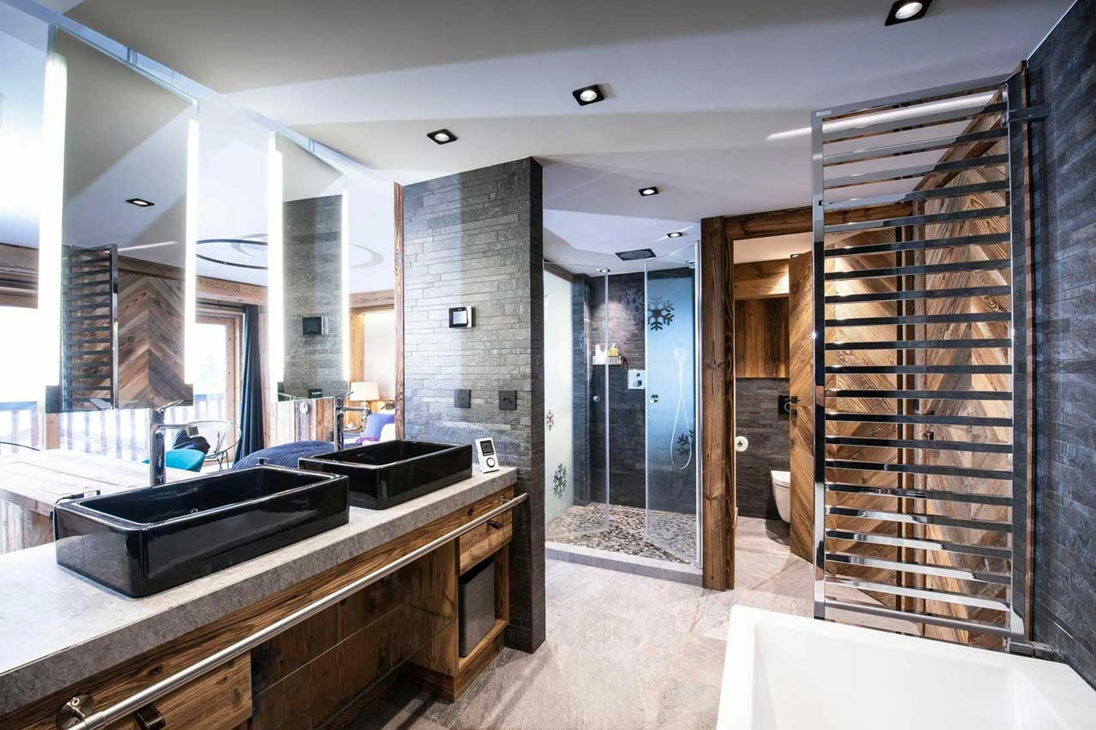 Bathroom two at Chalet Hermine Blanche in Val d'Isere