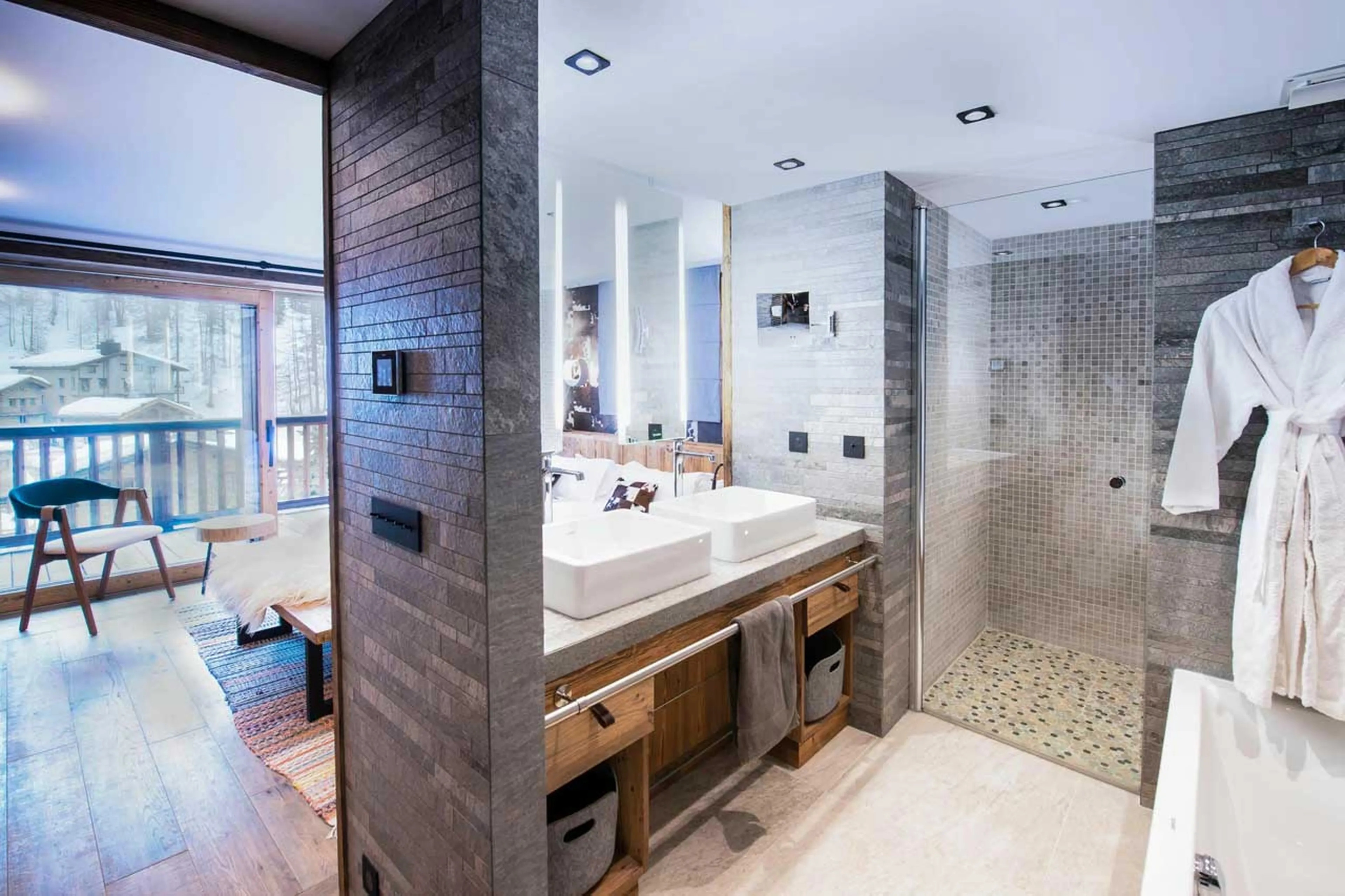 Bathroom three at Chalet Hermine Blanche in Val d'Isere