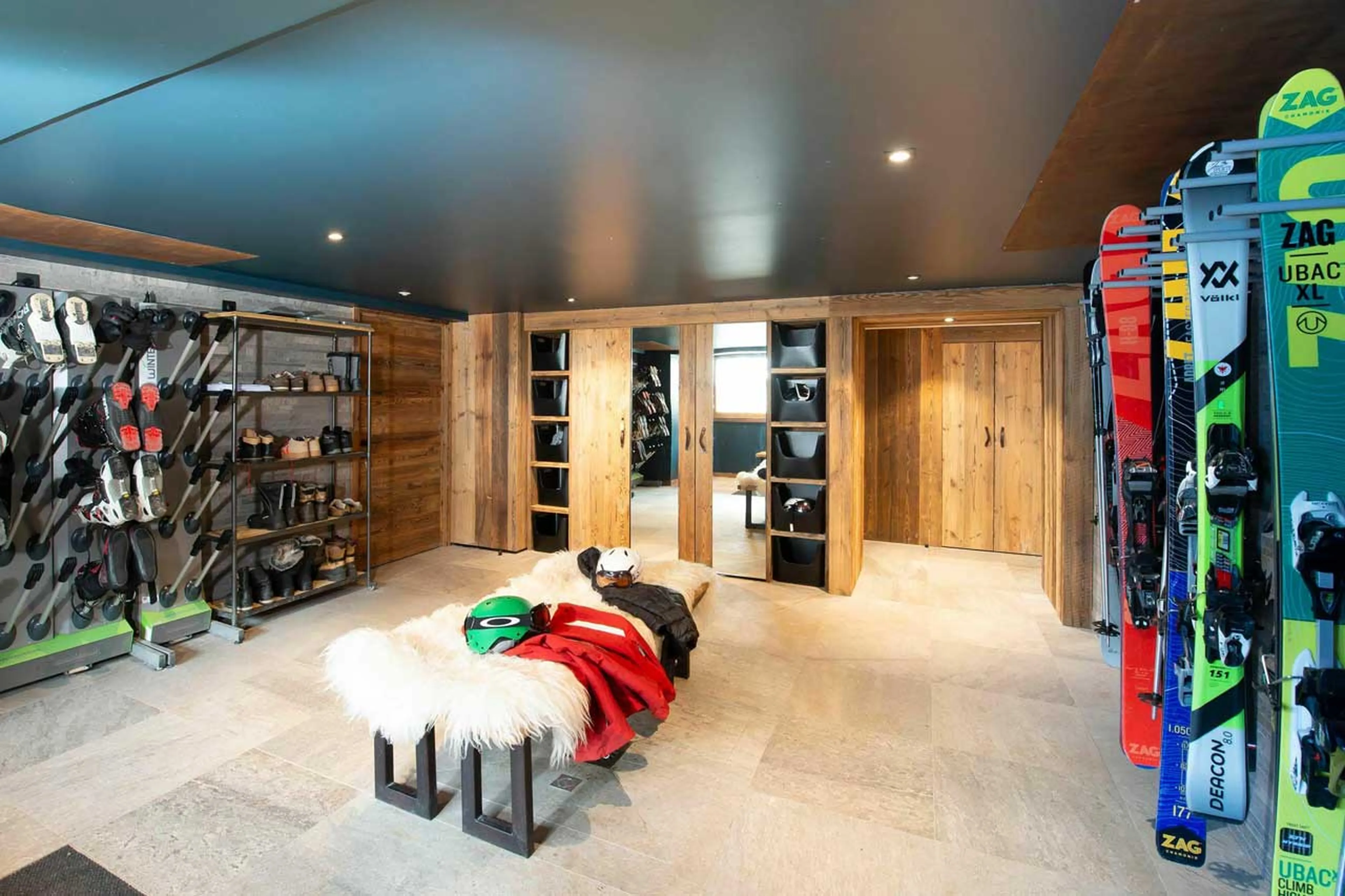 Ski room at Chalet Hermine Blanche in Val d'Isere