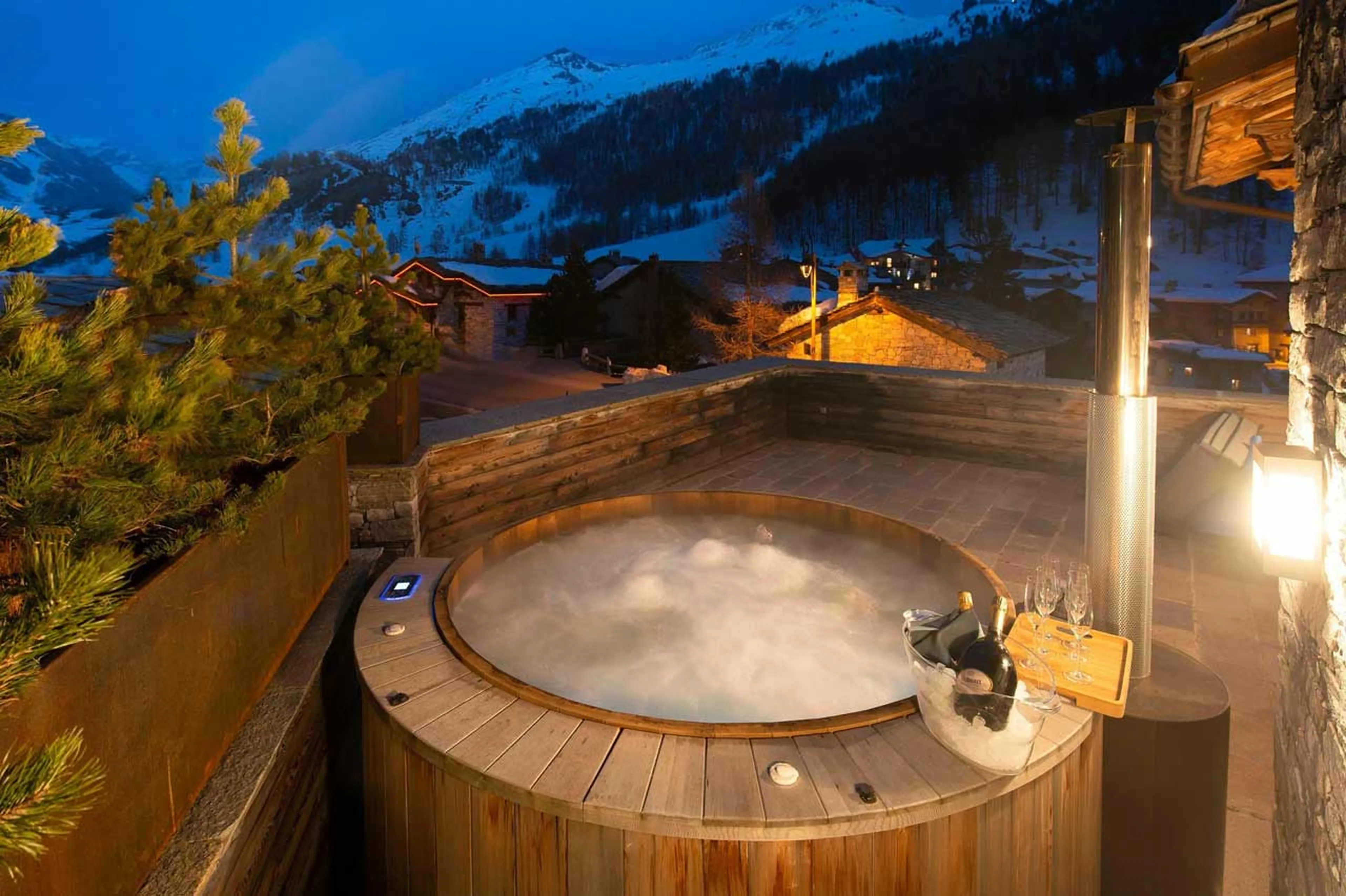 Nordic bath at Chalet Hermine Blanche in Val d'Isere
