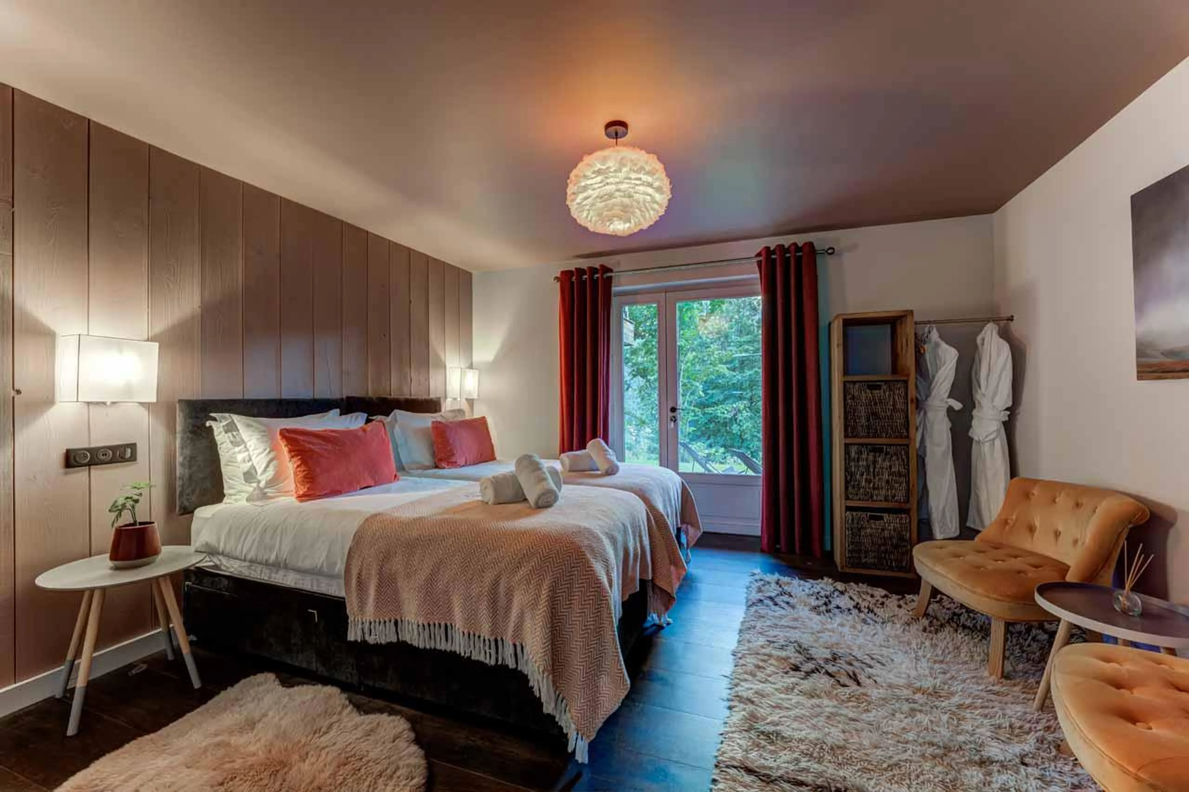Bedroom three at Hibou in Chamonix