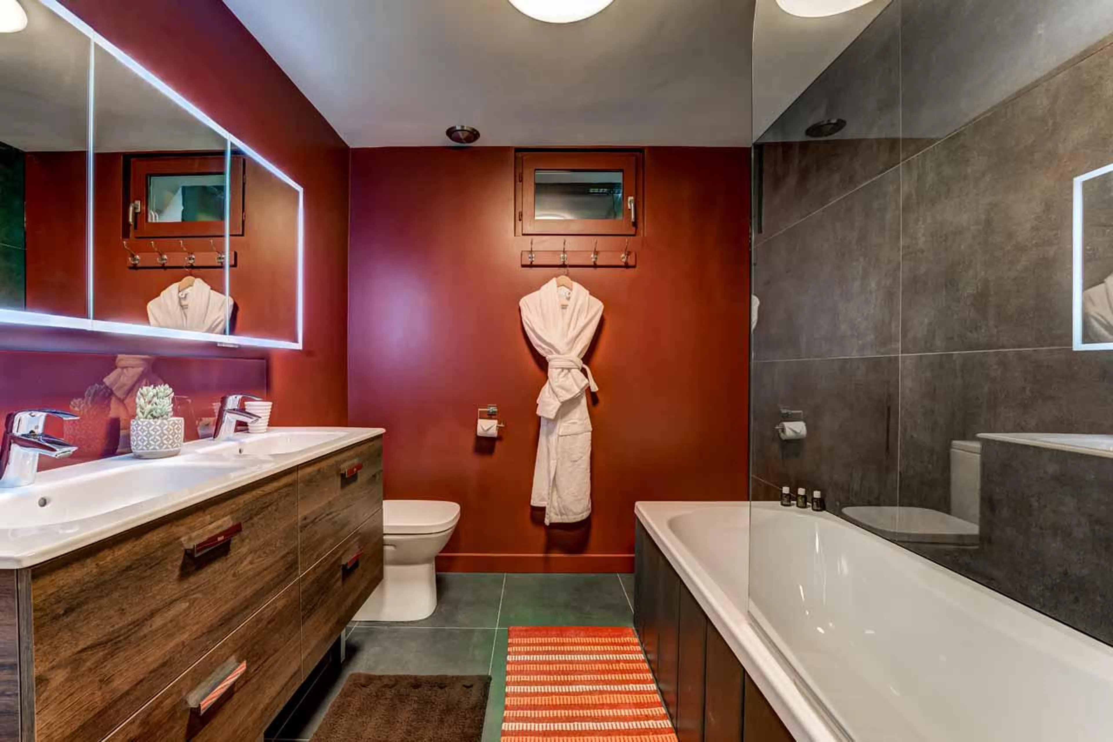 Bathroom at Chalet Hibou in Chamonix