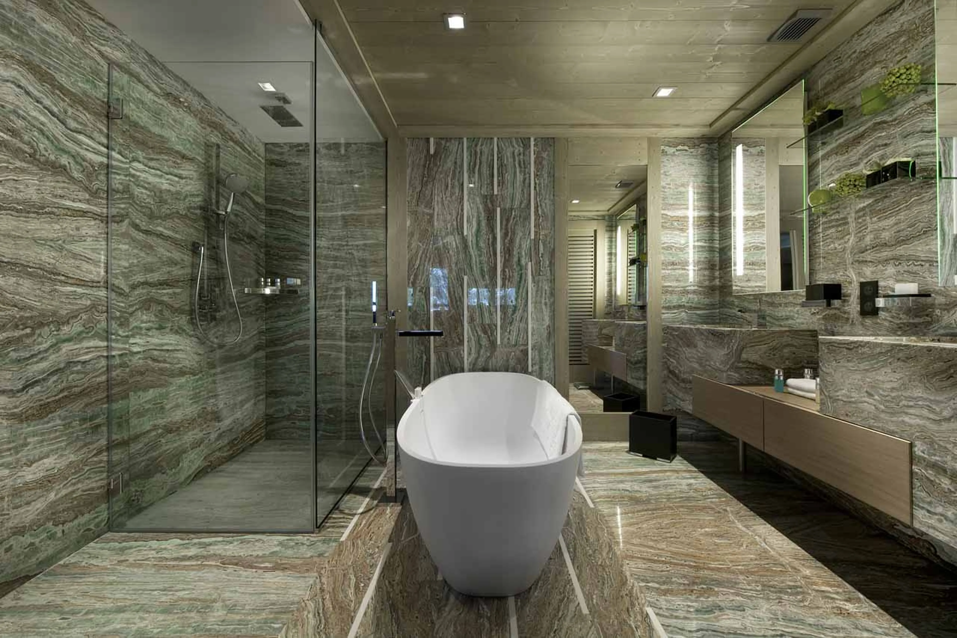 Bathroom three at Chalet Hidden Peak in Courchevel 1850