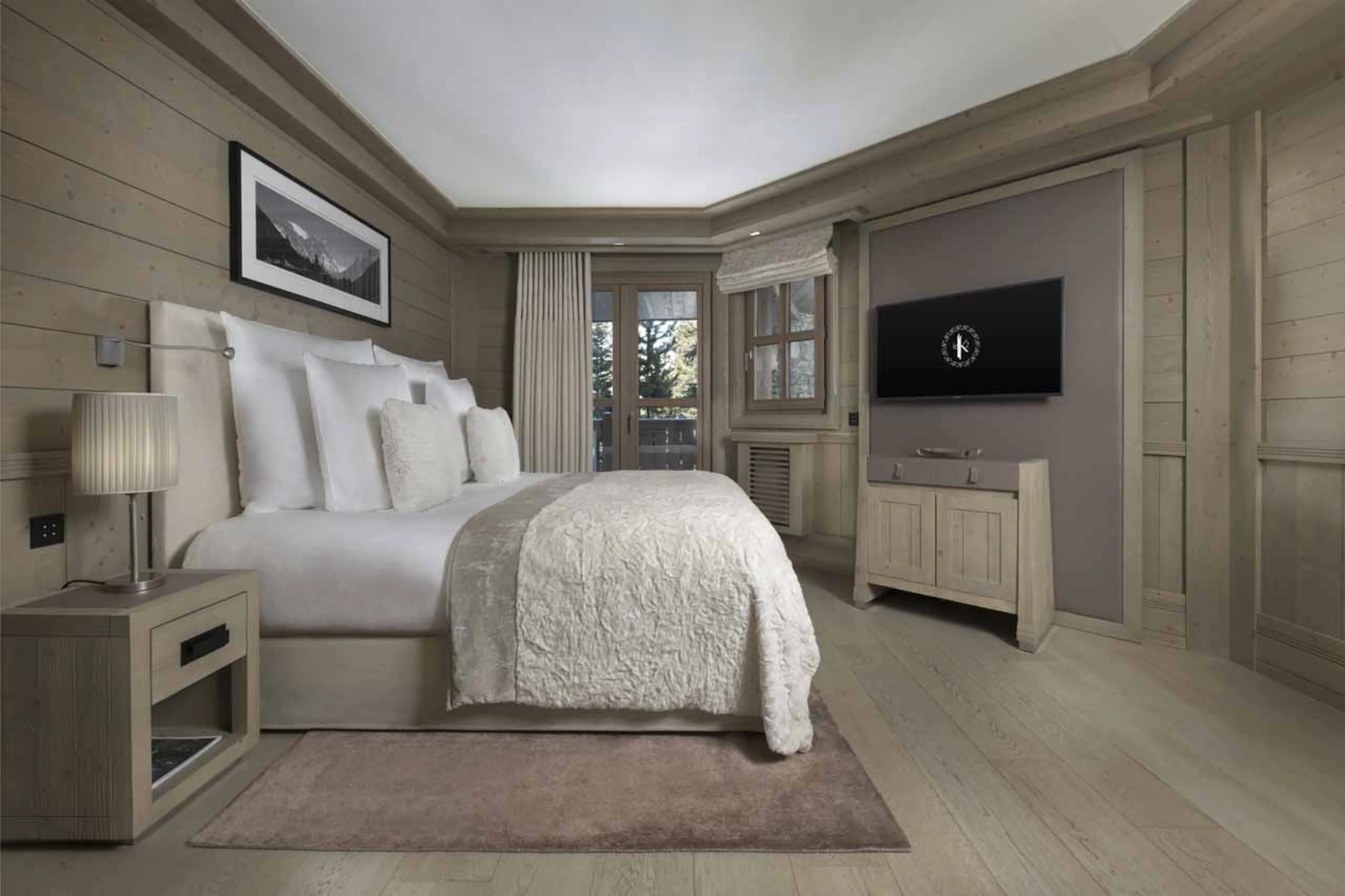 Bedroom five at Chalet Hidden Peak in Courchevel 1850