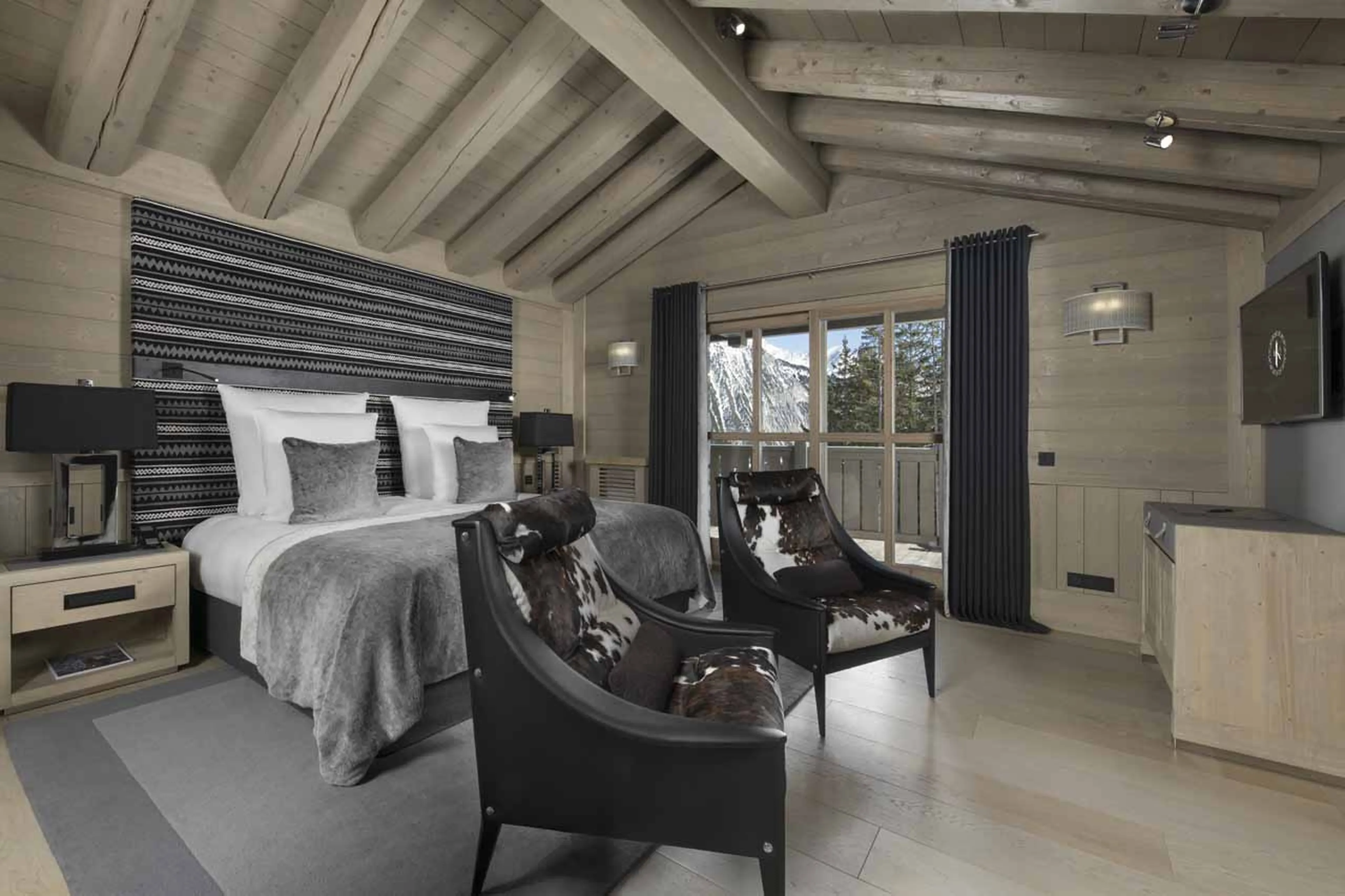 Bedroom two at Chalet Hidden Peak in Courchevel 1850