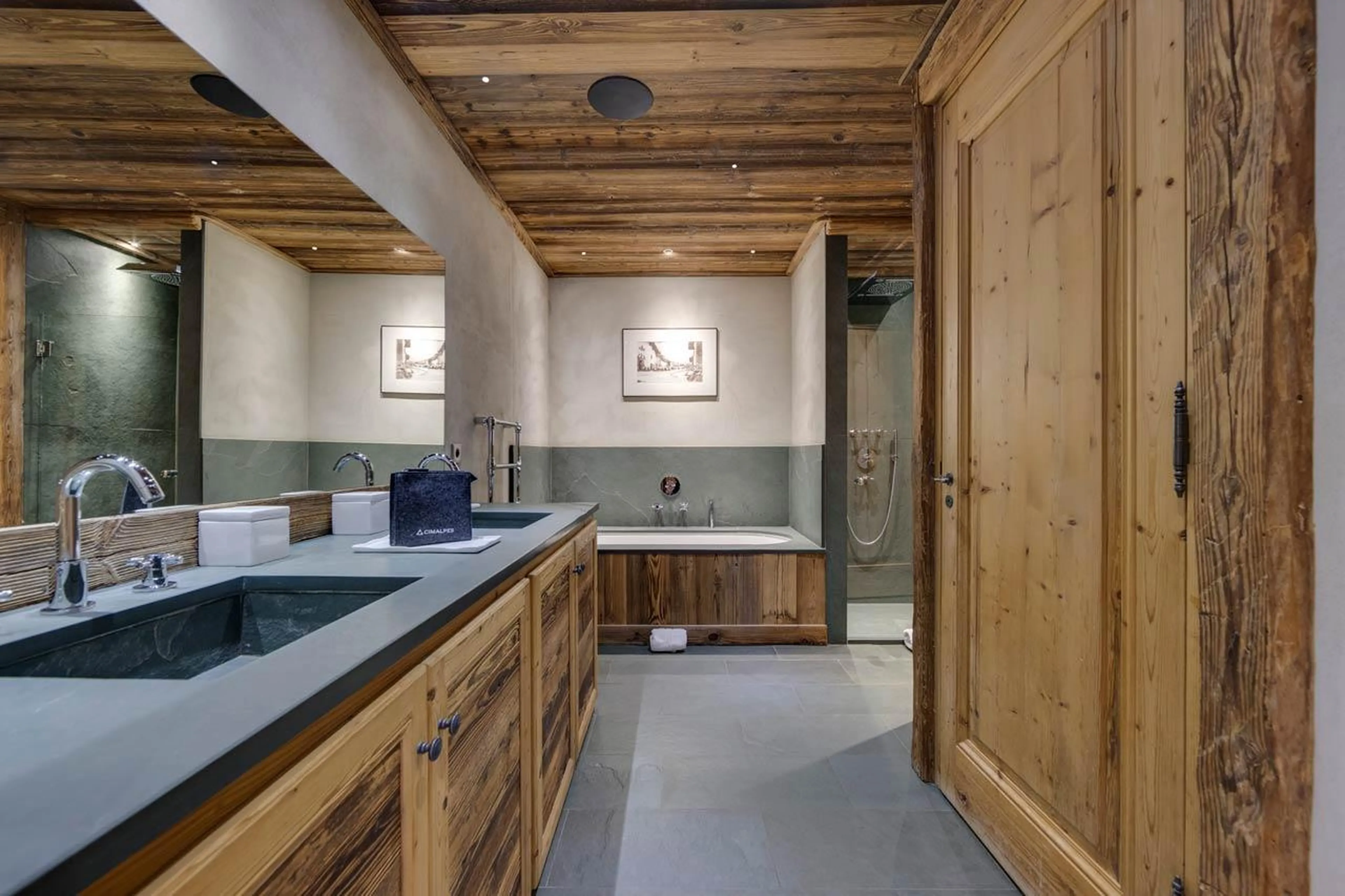 Bathroom one at Chalet Husky in Val d'Isere