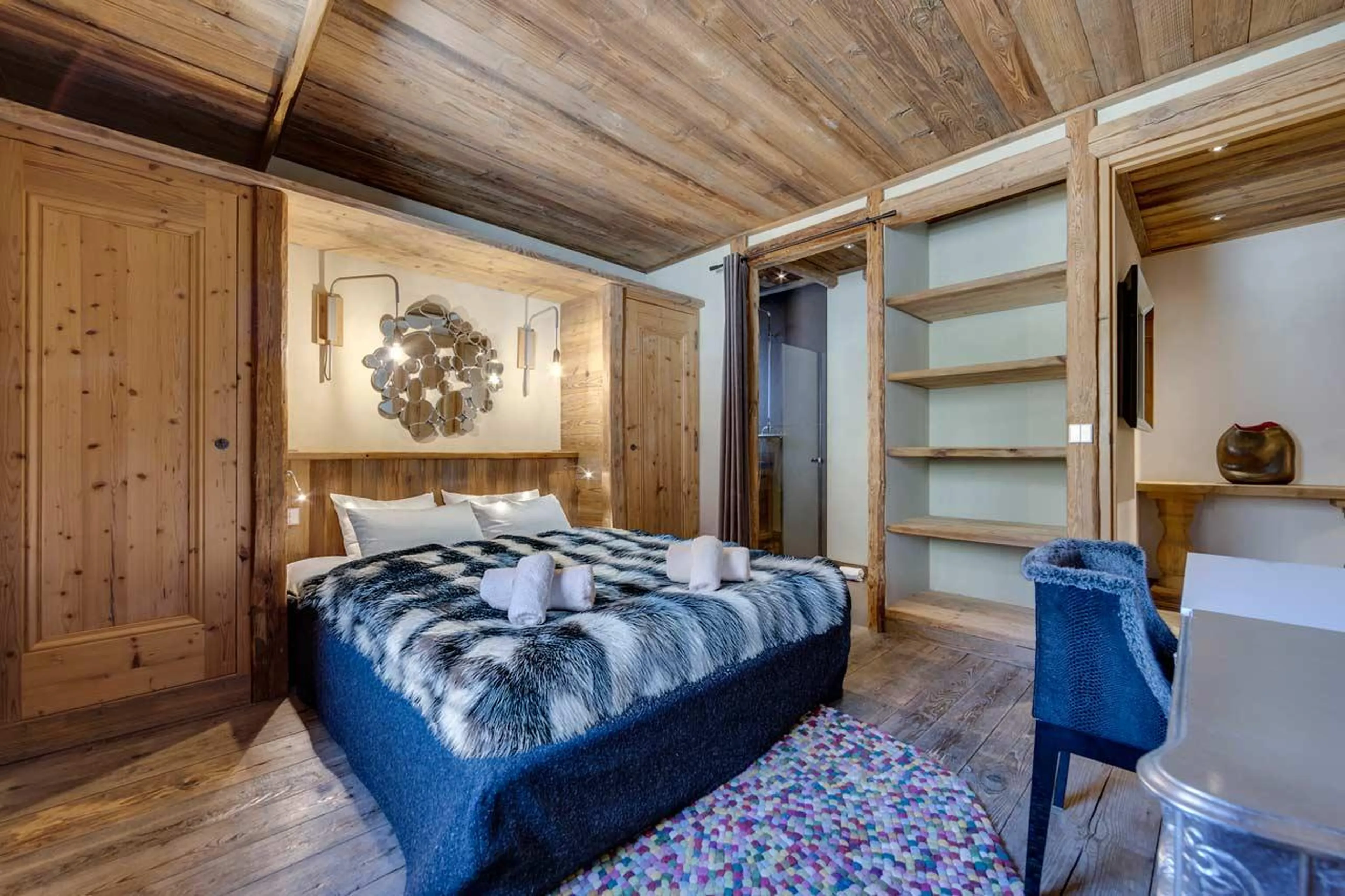 Bedroom five at Chalet Husky in Val d'Isere