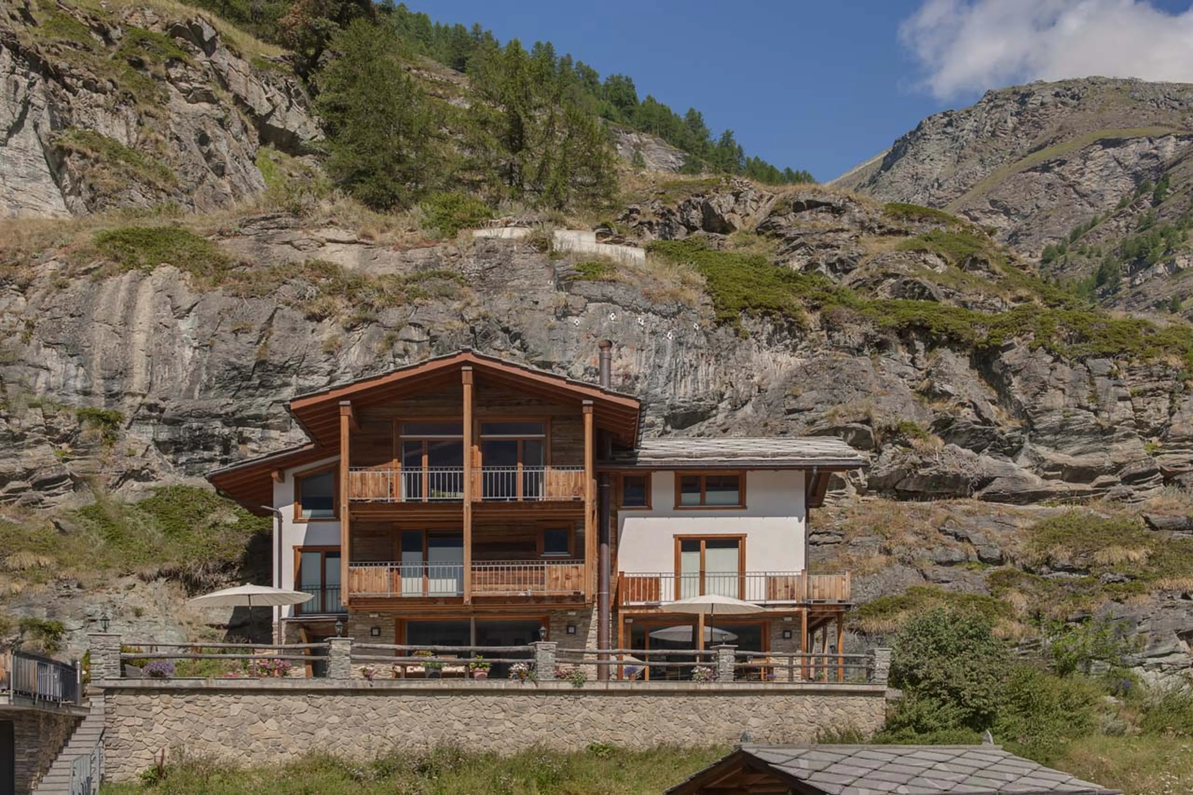 Chalet Ibron in Zermatt in summer