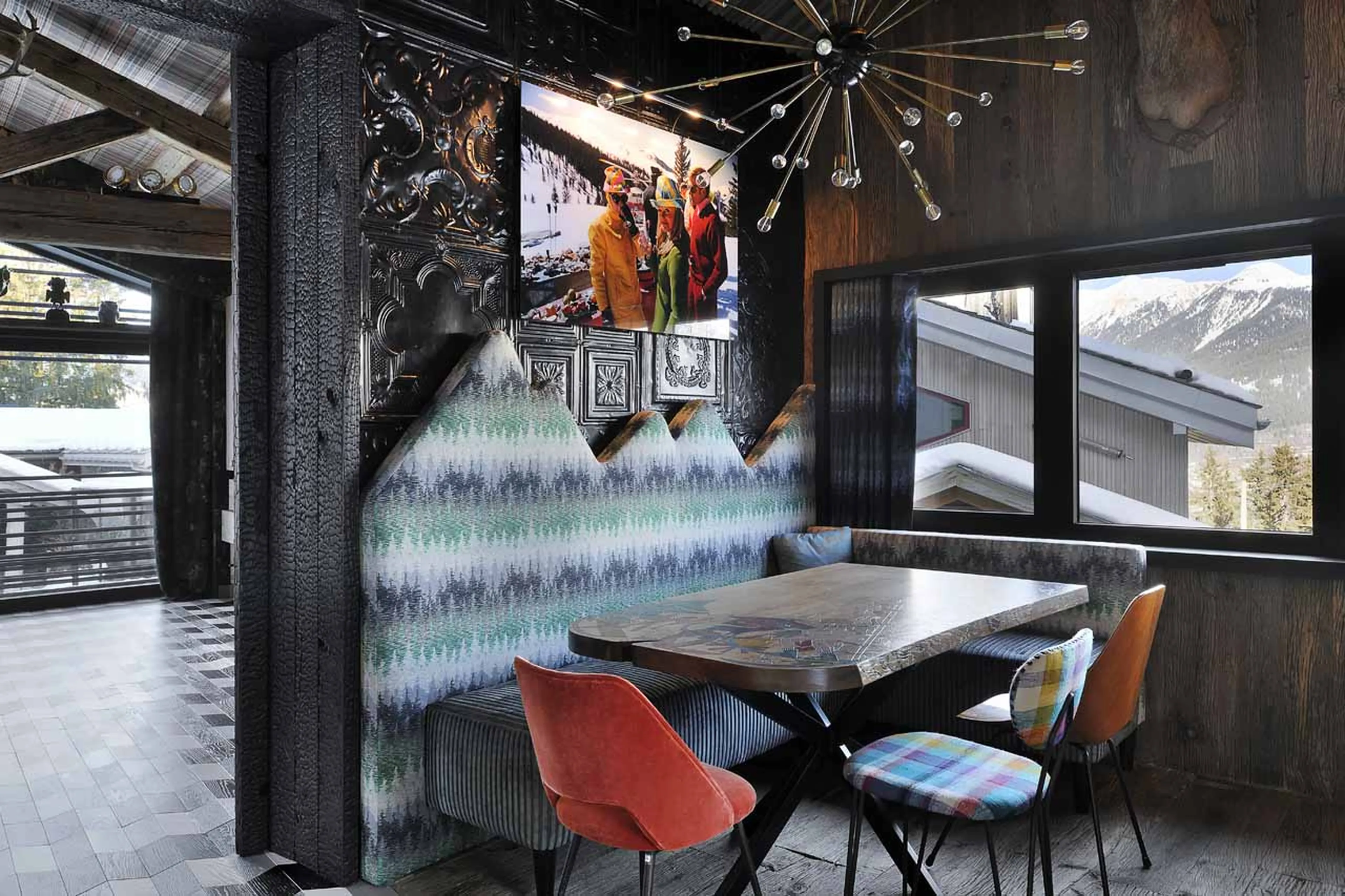 Dining area at Chalet Ikamiut in Courchevel 1550