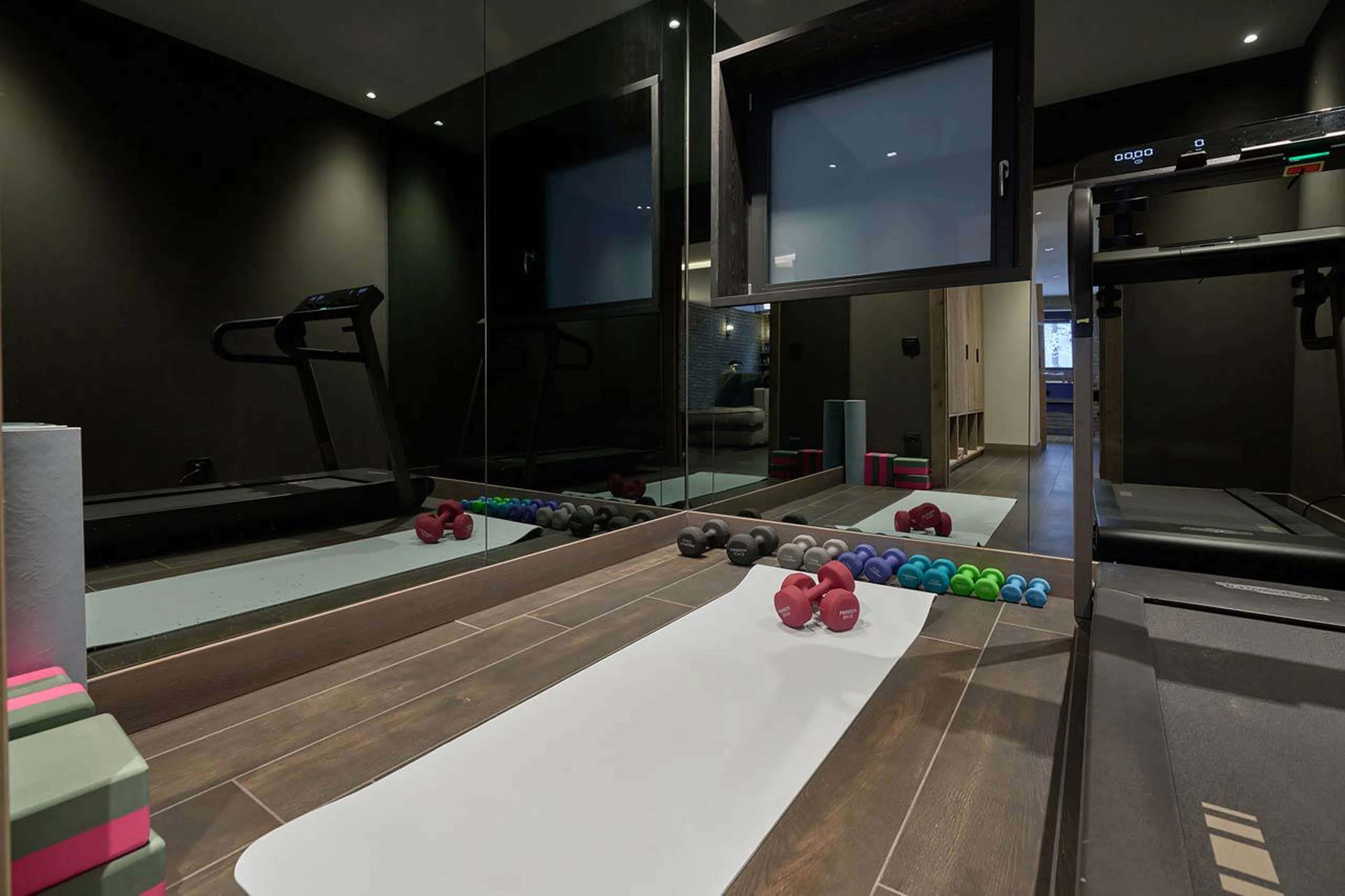 Fitness room at Chalet Il Gufo in Cervinia