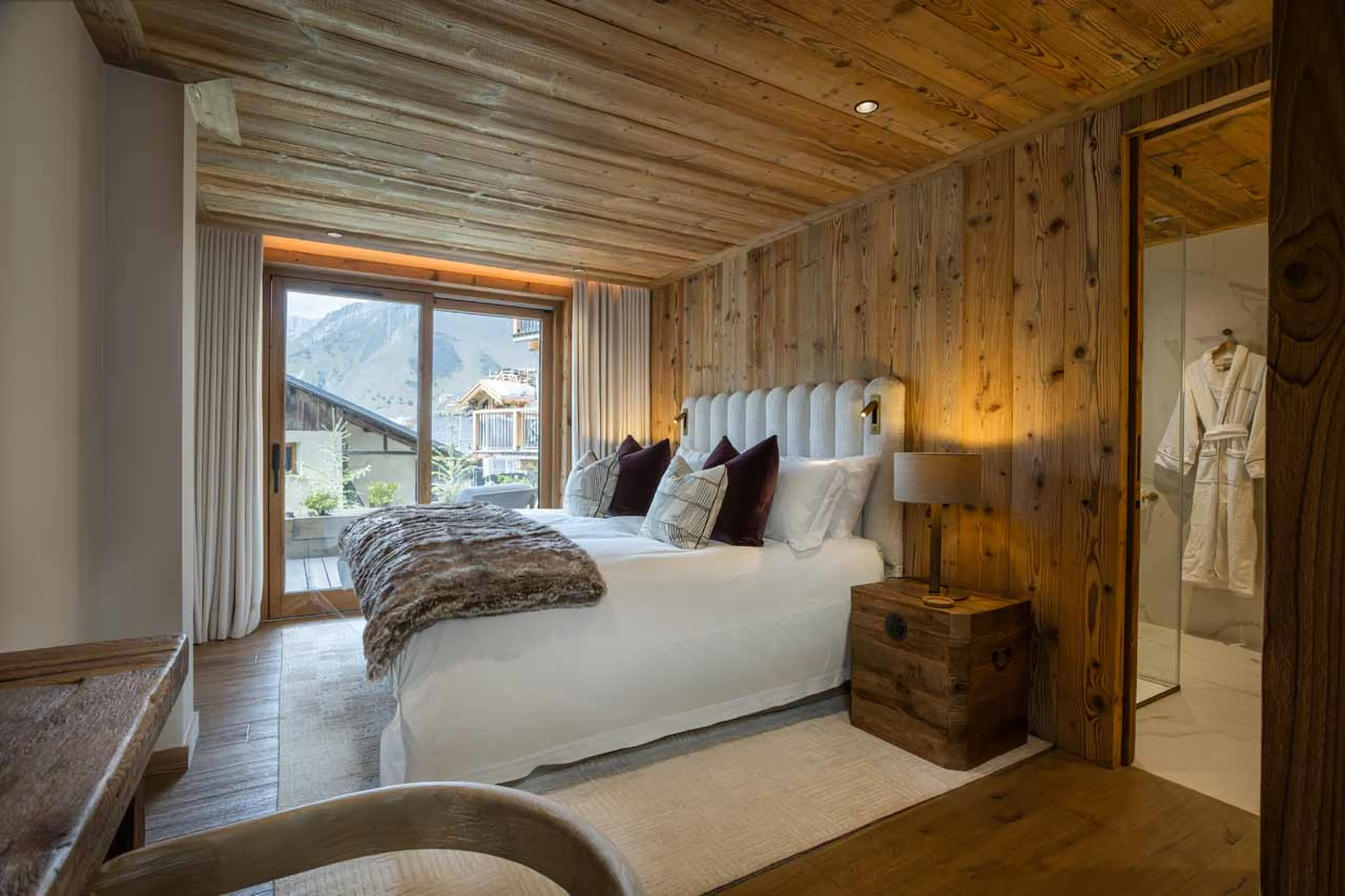 Bedroom 1 at Chalet Ilex in St Martin de Belleville