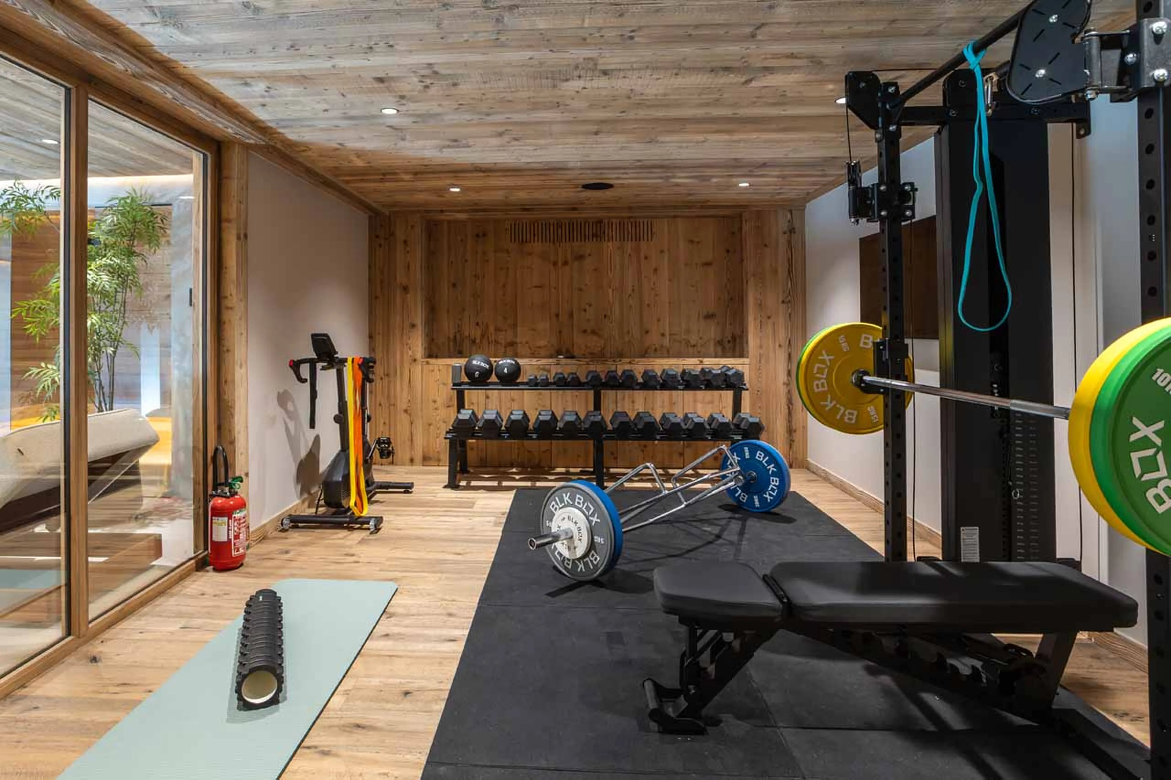 Gym at Chalet Ilex in St Martin de Belleville