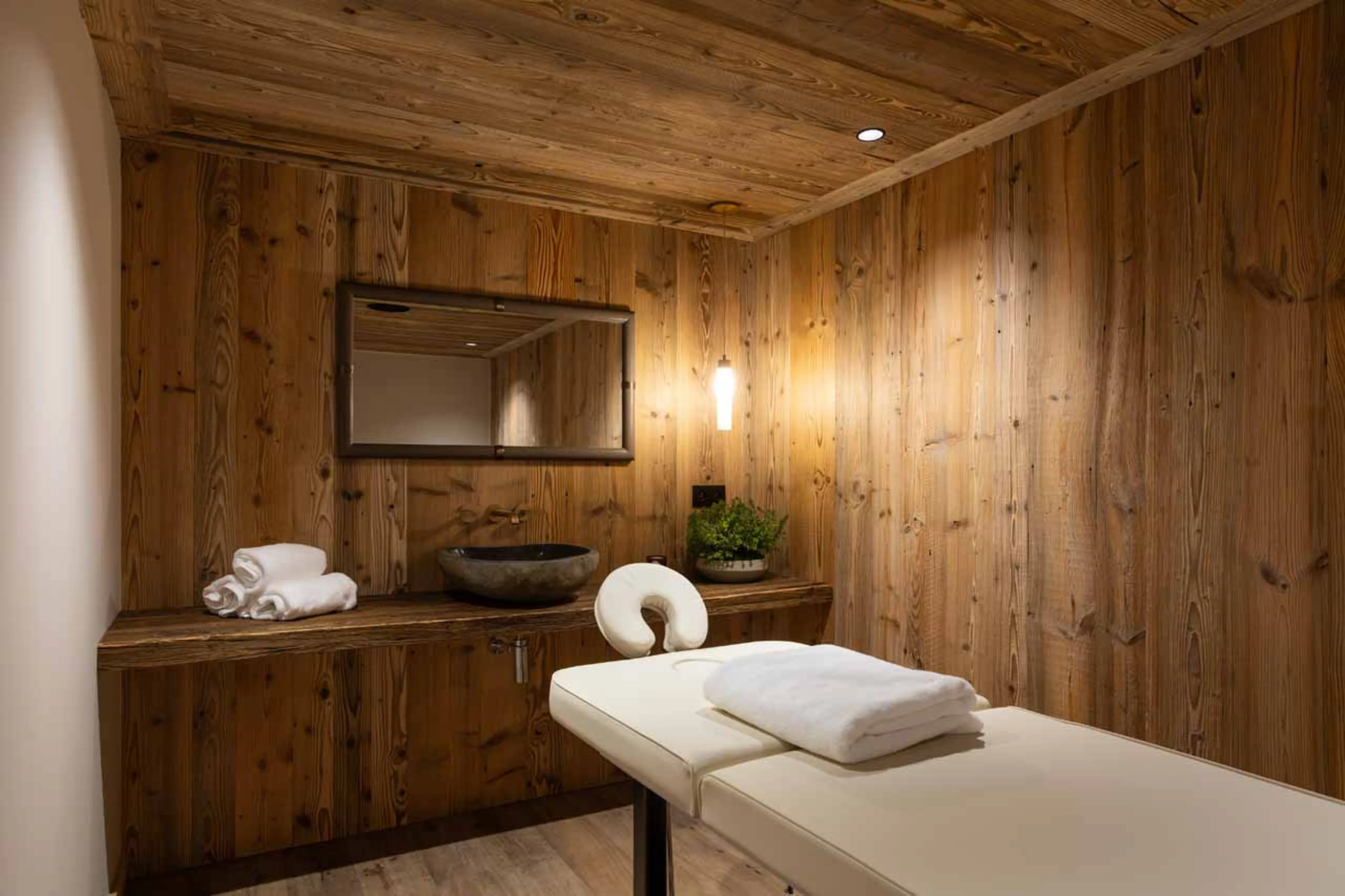 Massage room at Chalet Ilex in St Martin de Belleville