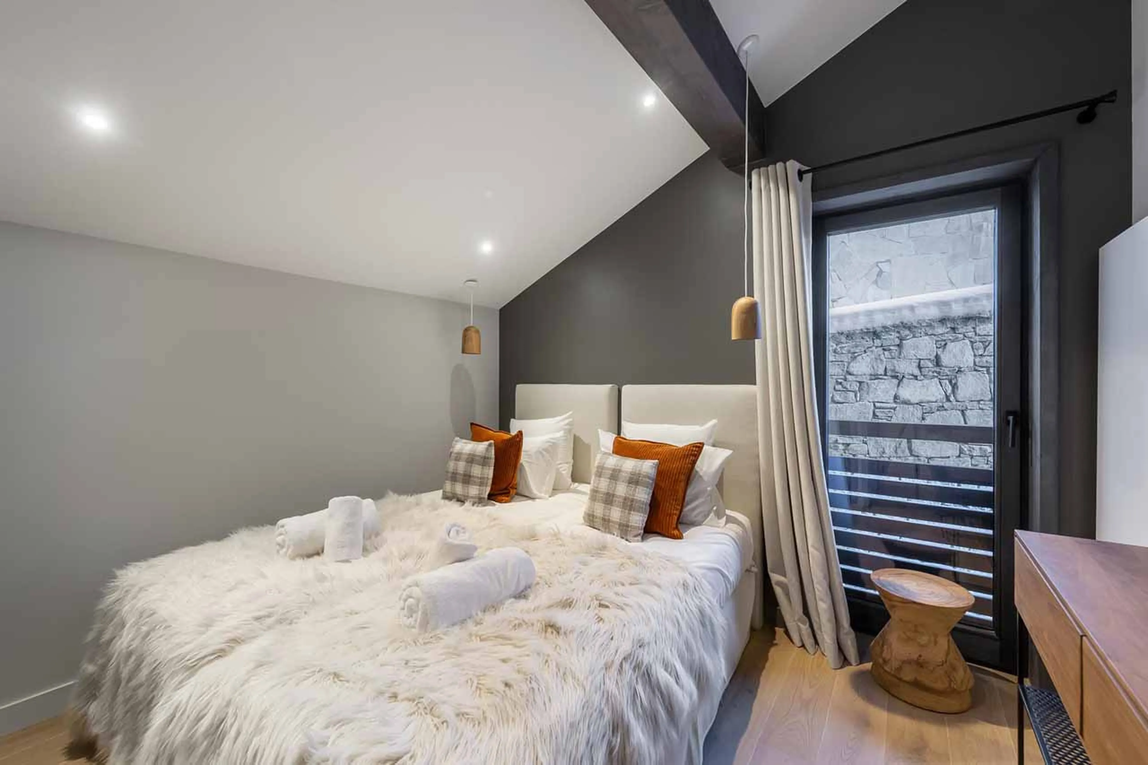 Bedroom two at Chalet Illi in Courchevel 1550