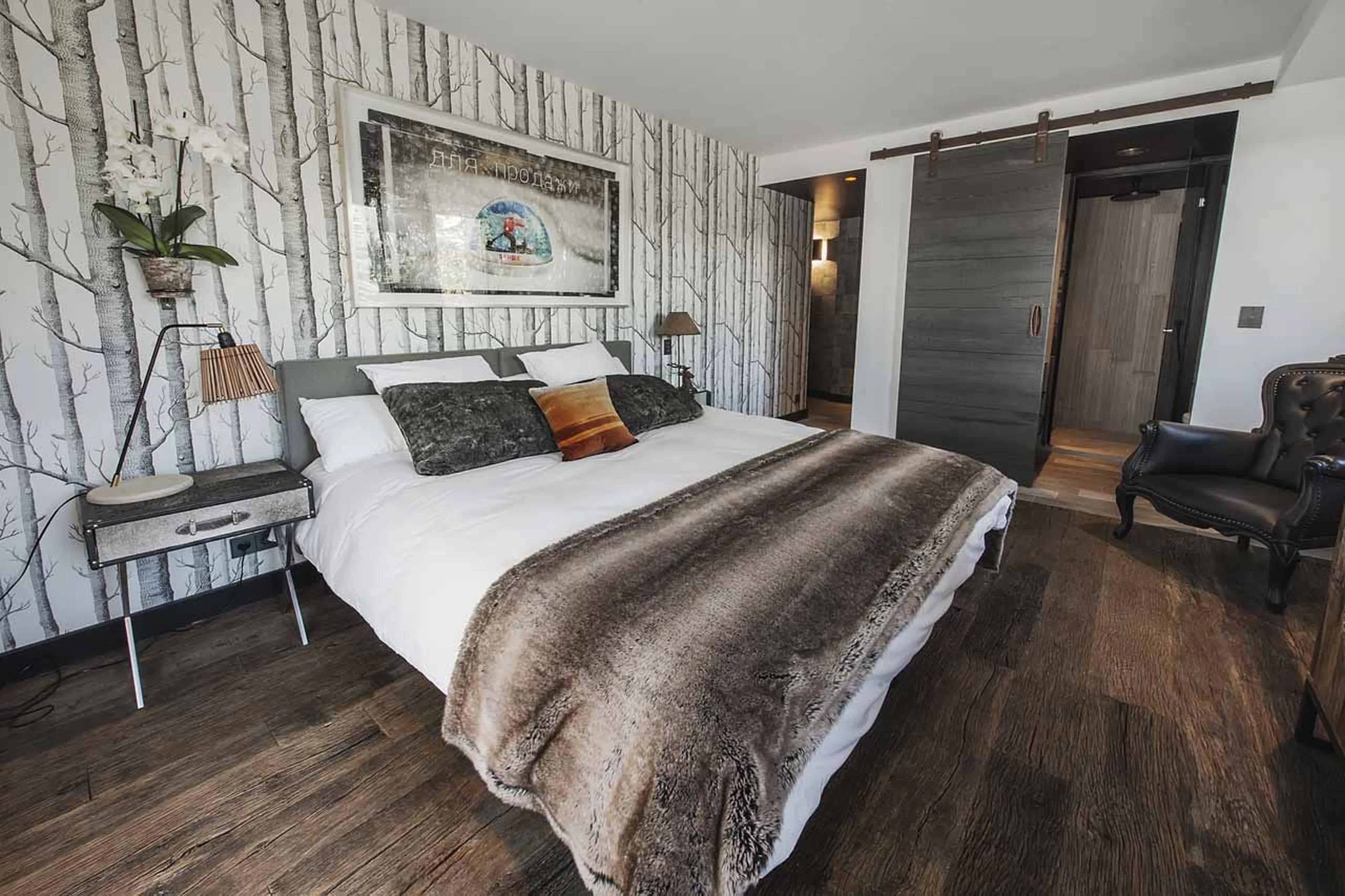 Bedroom two at Chalet Ililissat in Courchevel 1550