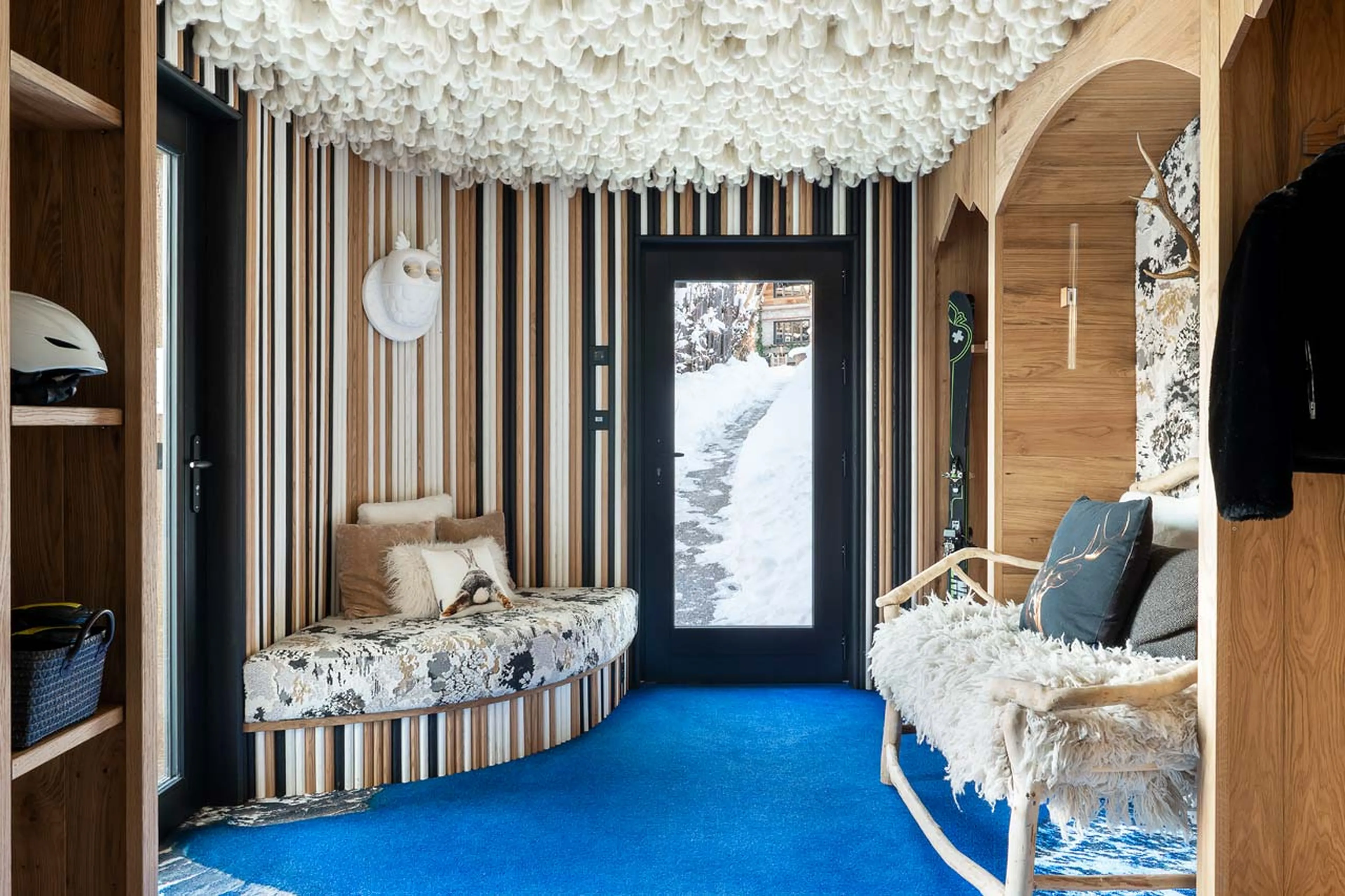 Ski room at Chalet Ililissat in Courchevel 1550