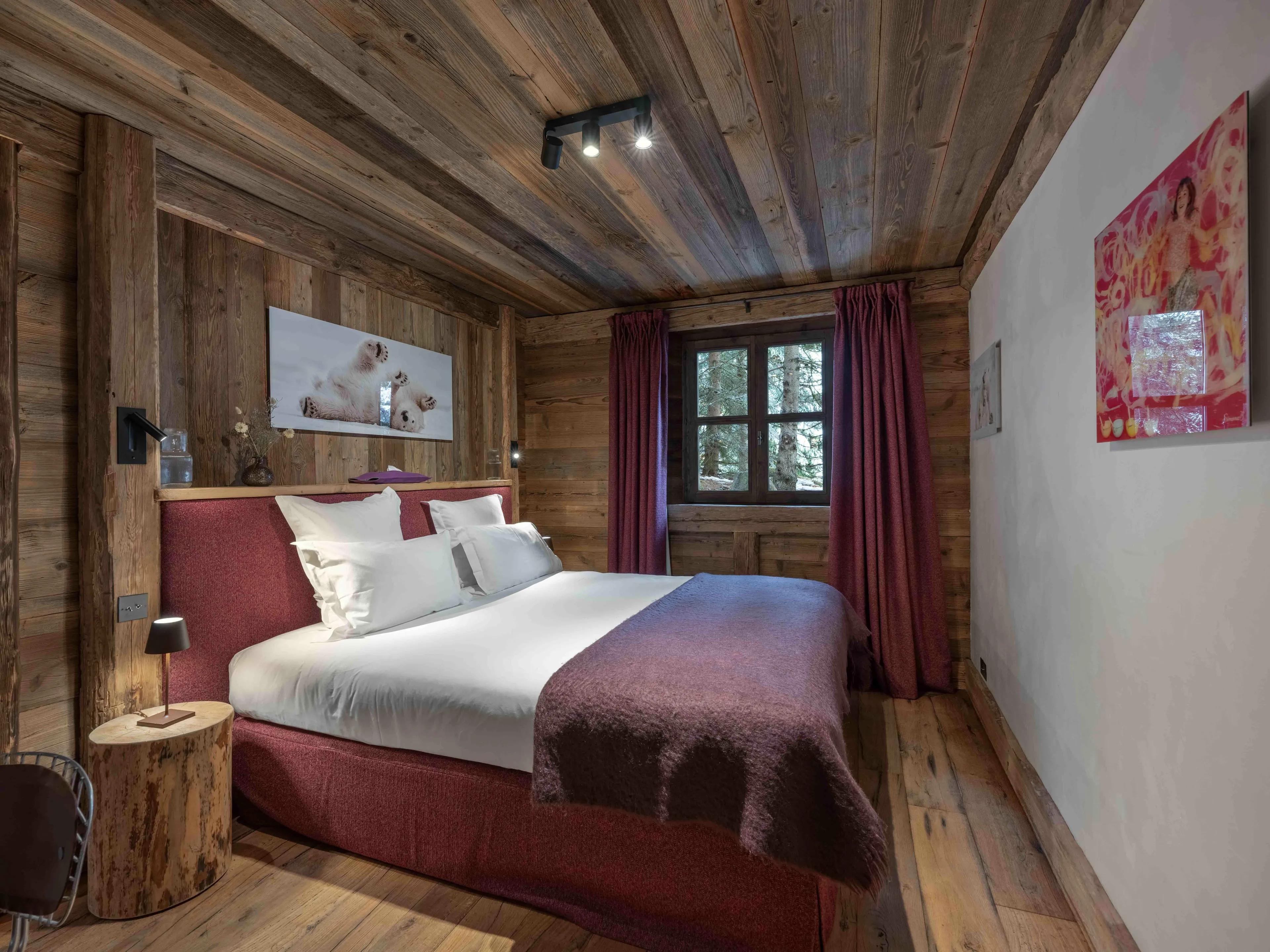 Bedroom two at Chalet Ima in Courchevel 1850