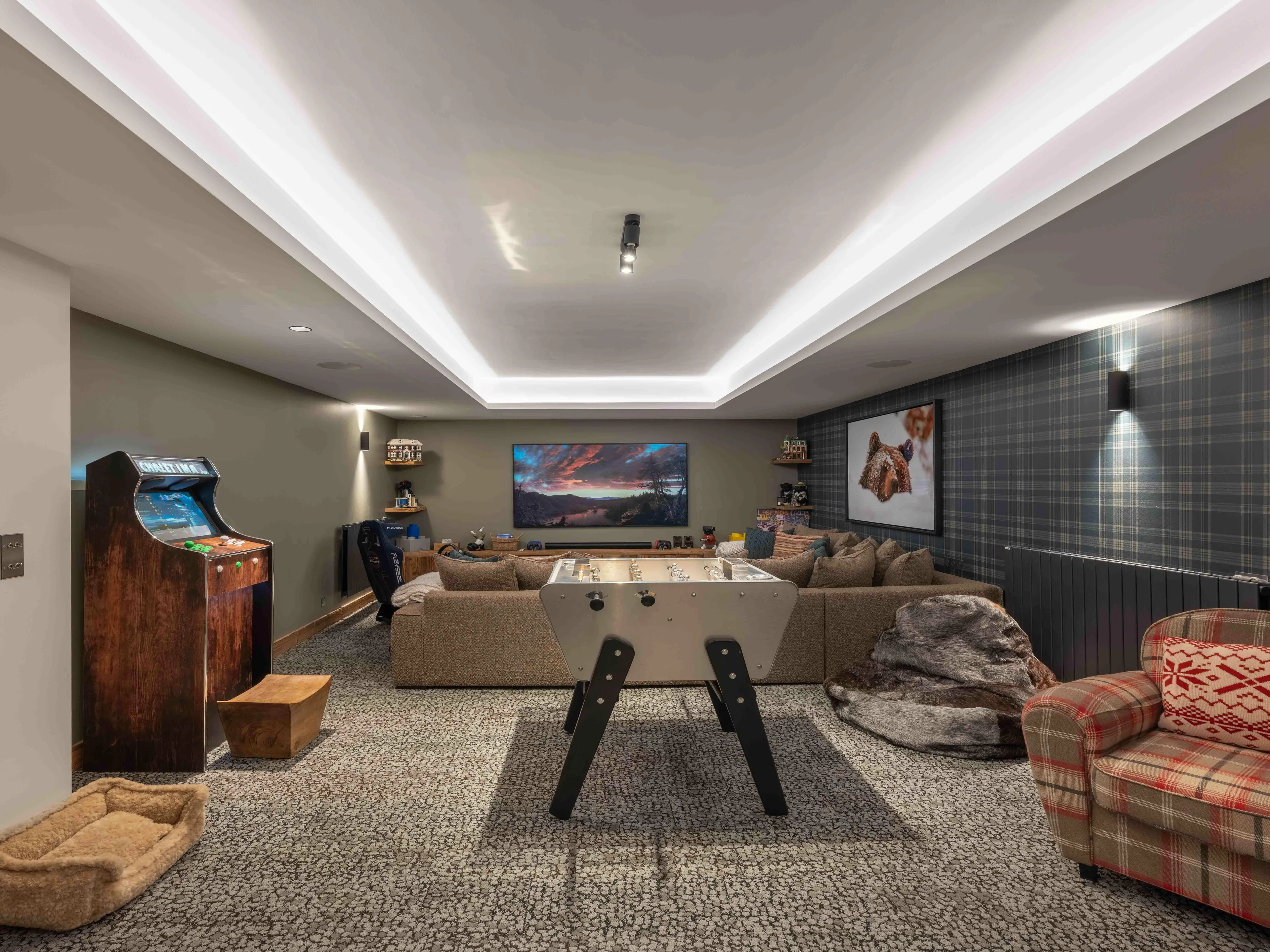 Games room at Chalet Ima in Courchevel 1850