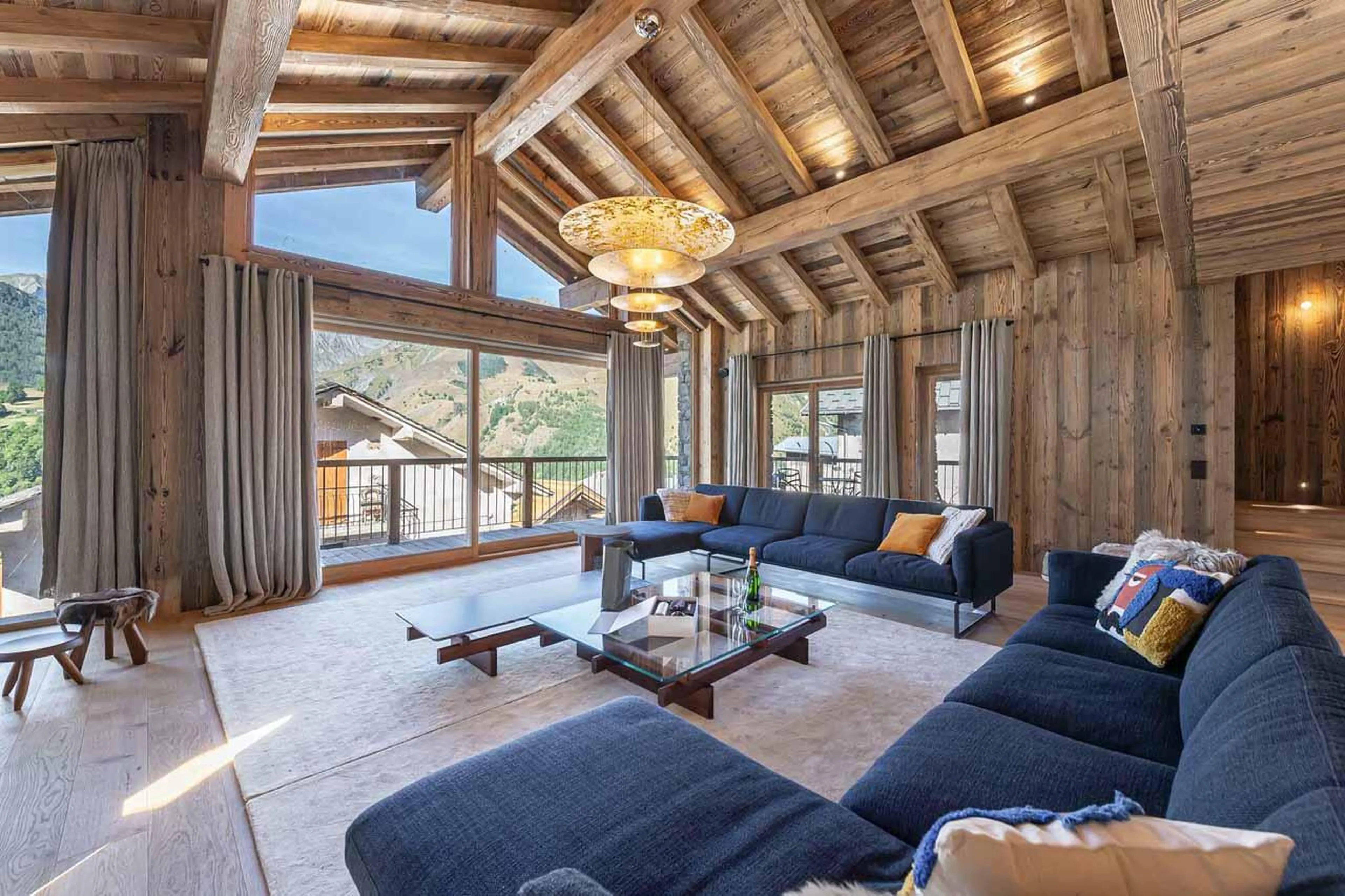 Light and spacious living area at Chalet Imladris in St Martin de Belleville