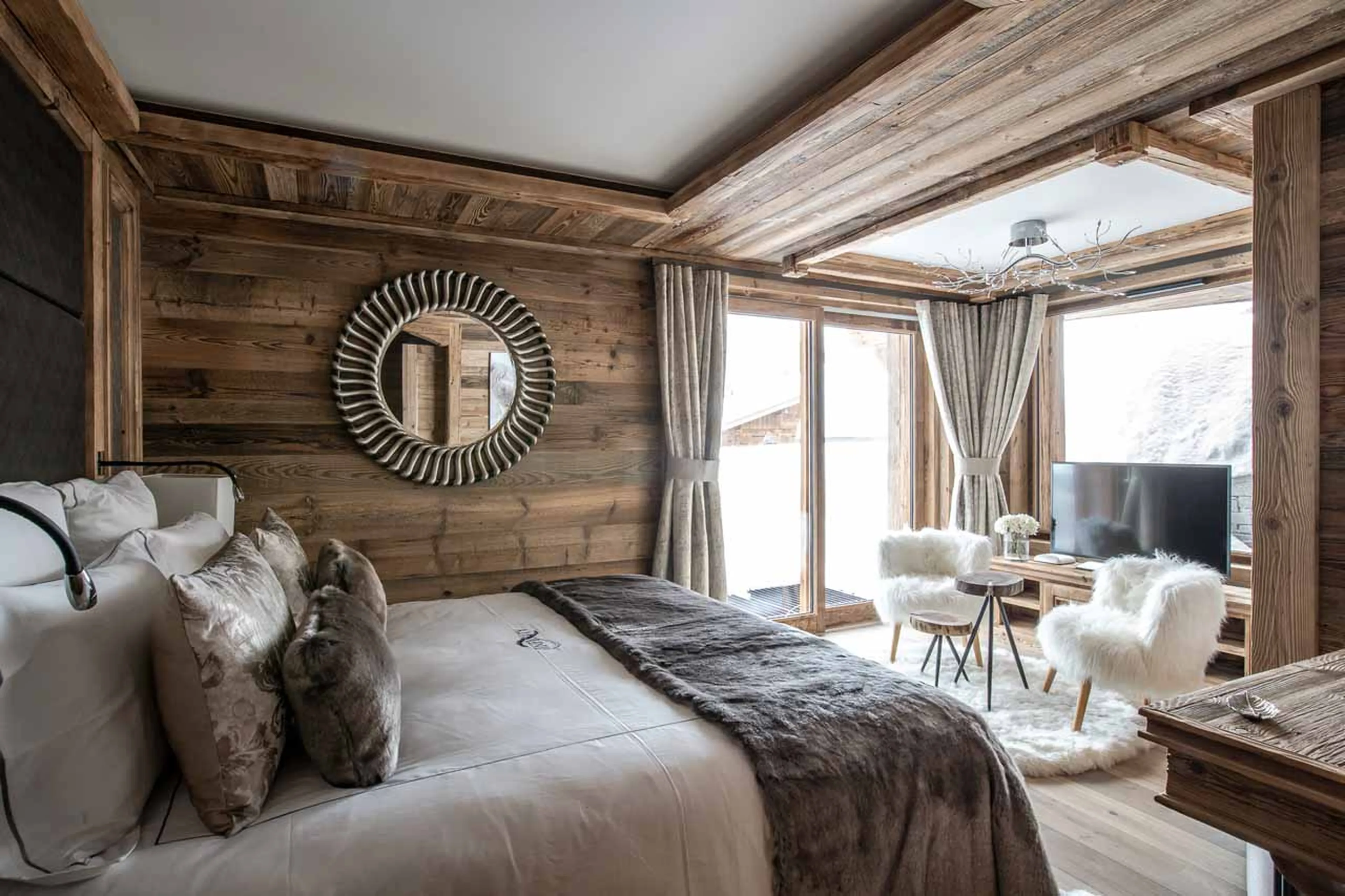 Bedroom two at Chalet Infinity in Chamonix