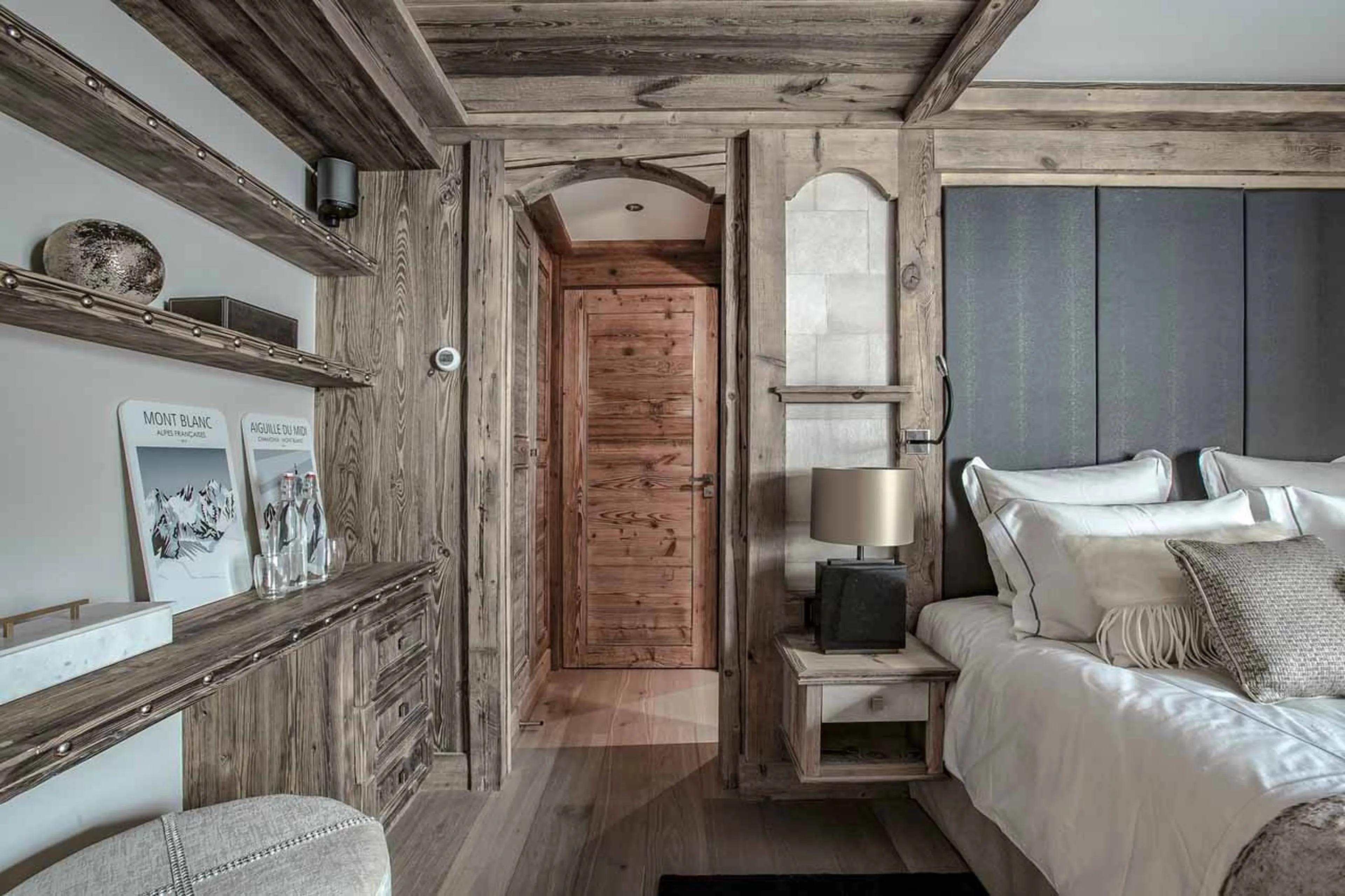 Bedroom five view at Chalet Infinity in Chamonix