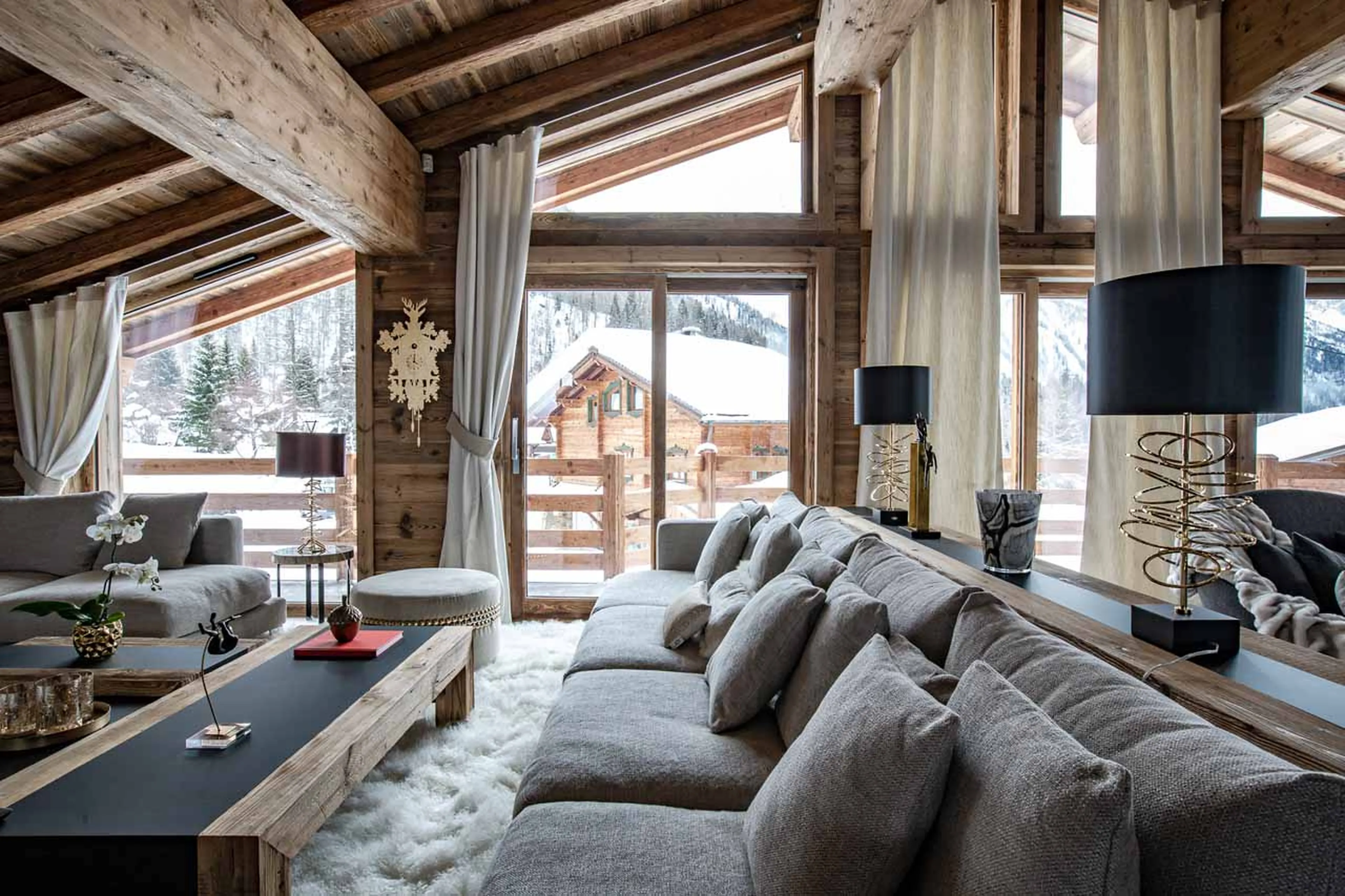 Terrace access at Chalet Infinity in Chamonix