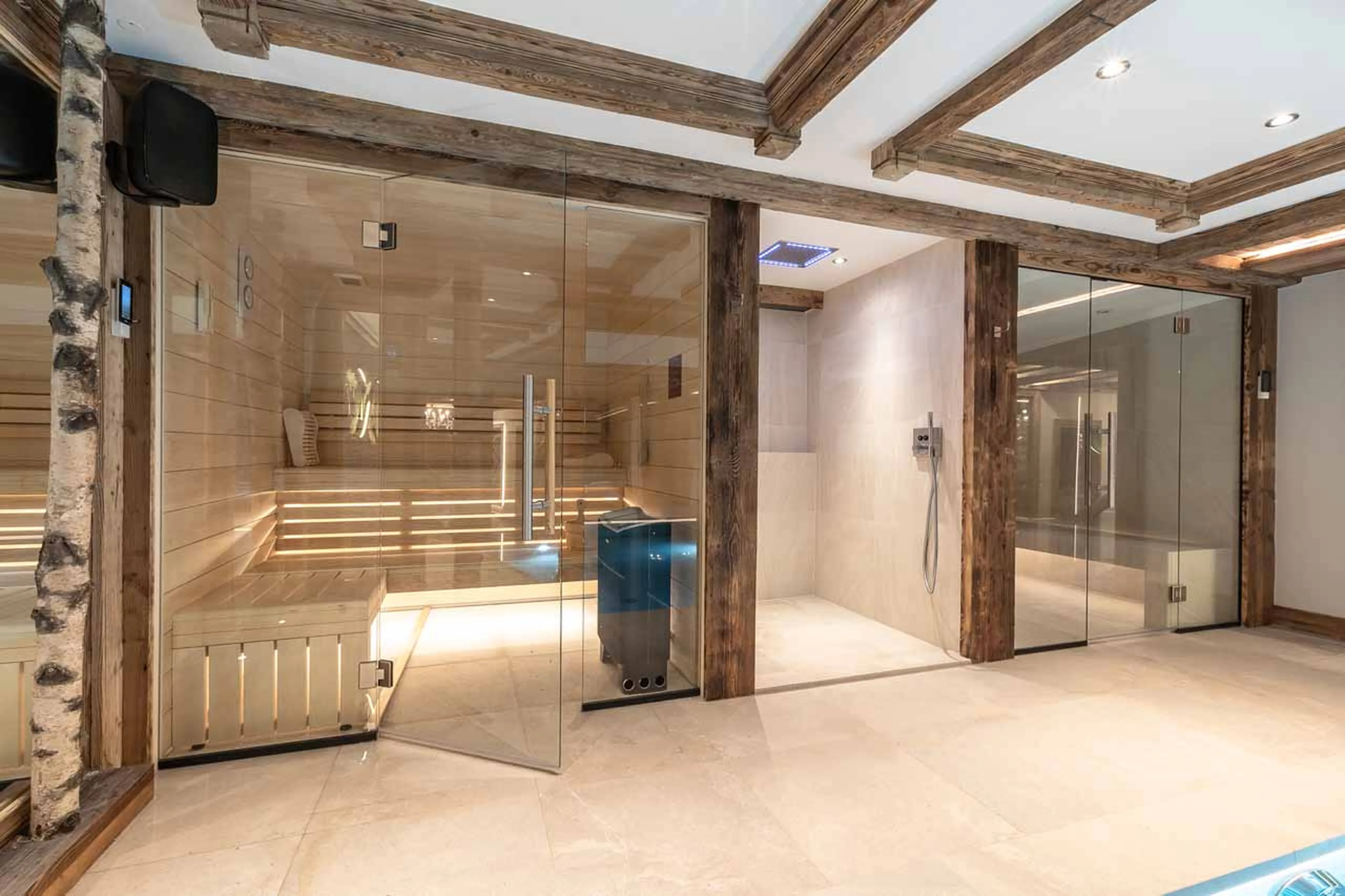 Sauna at Chalet Infinity in Chamonix