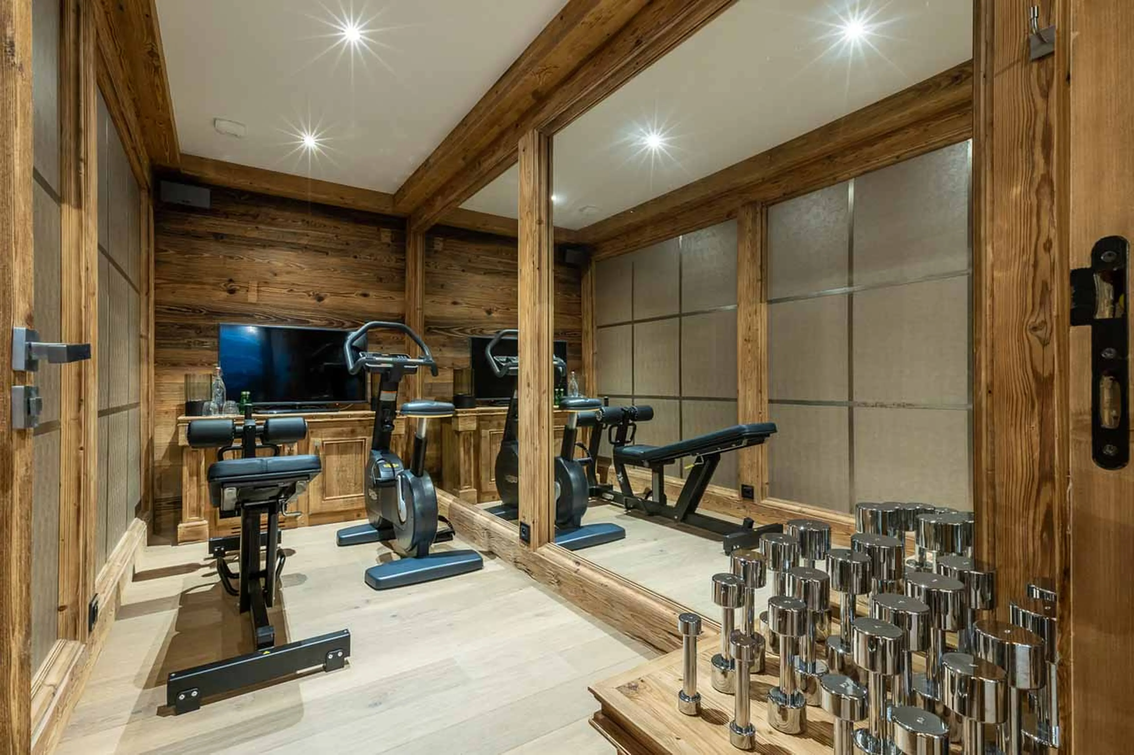 Gym at Chalet Infinity in Chamonix