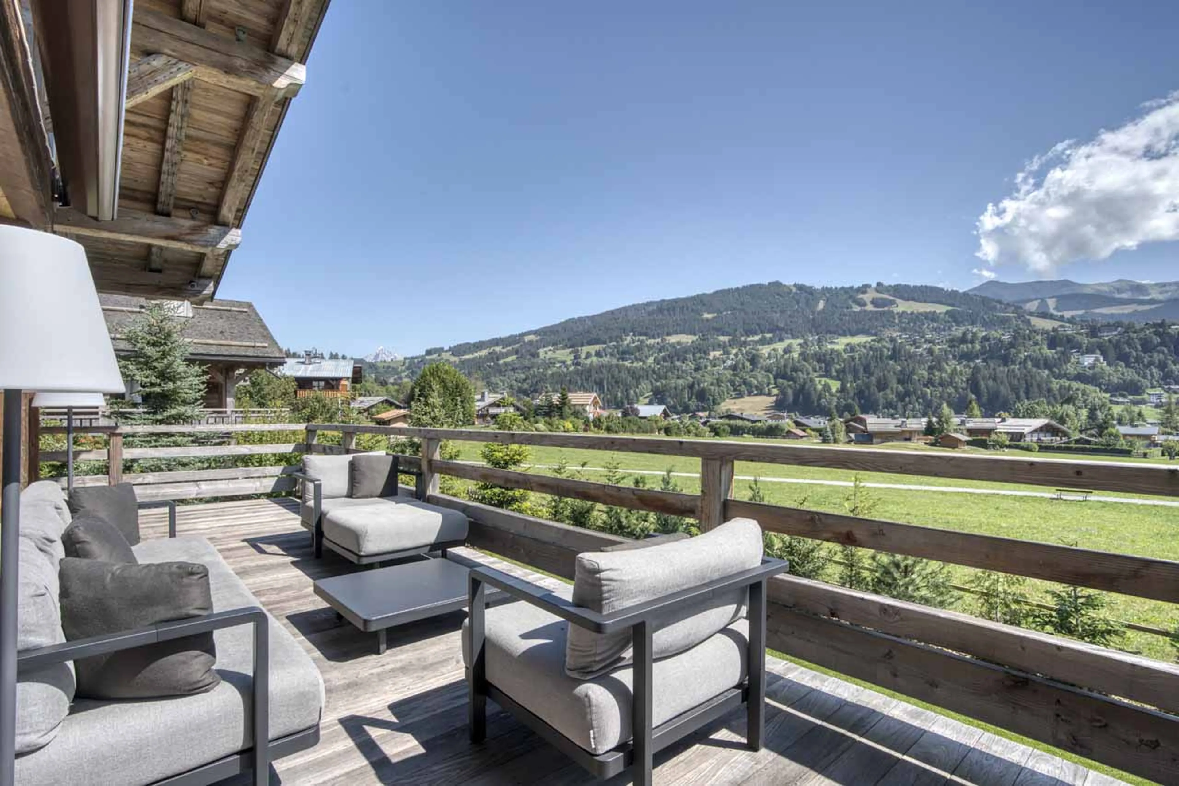 Balcony at Chalet Infinity in Megeve