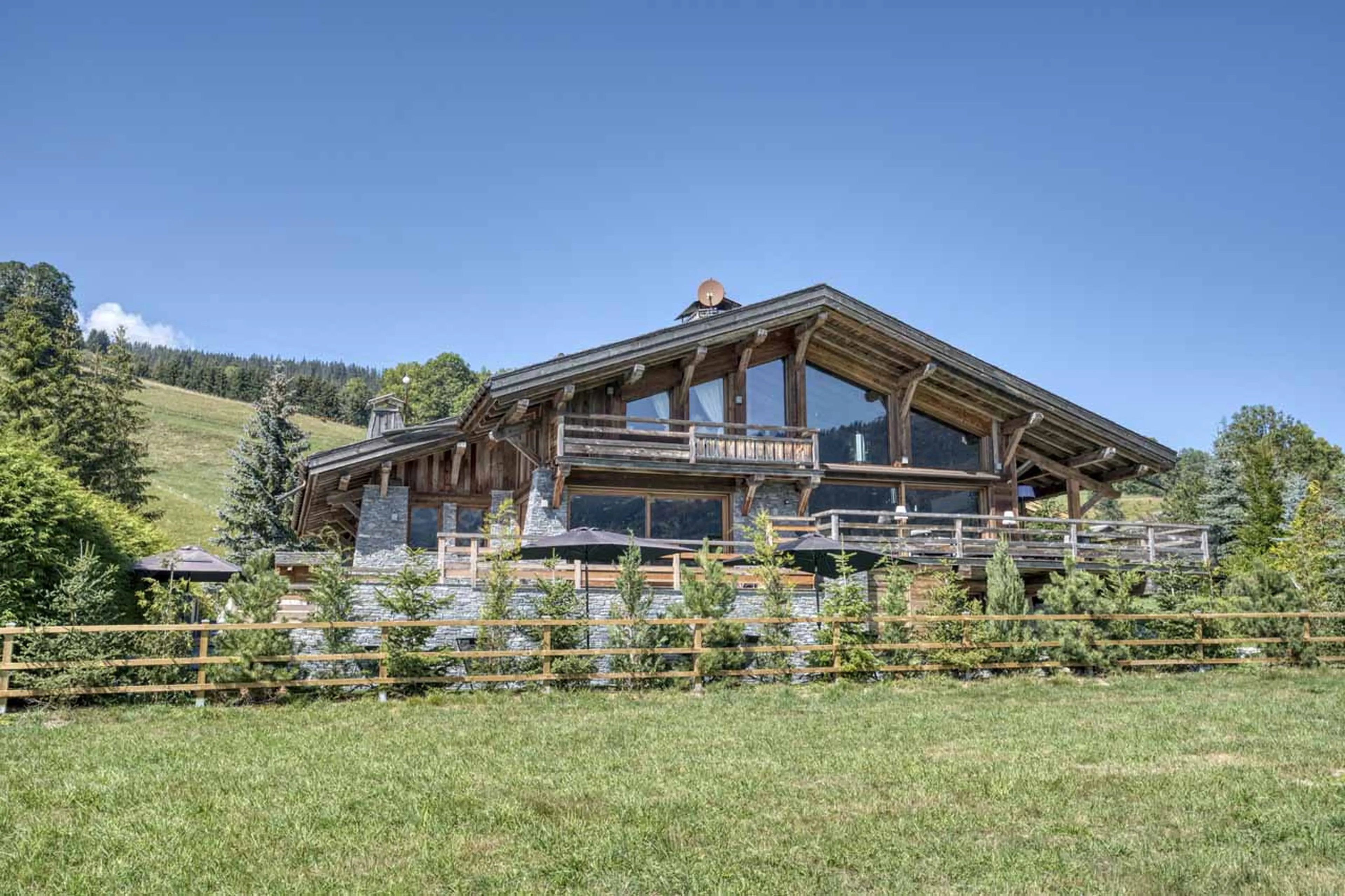 Exterior at Chalet Infinity in Megeve