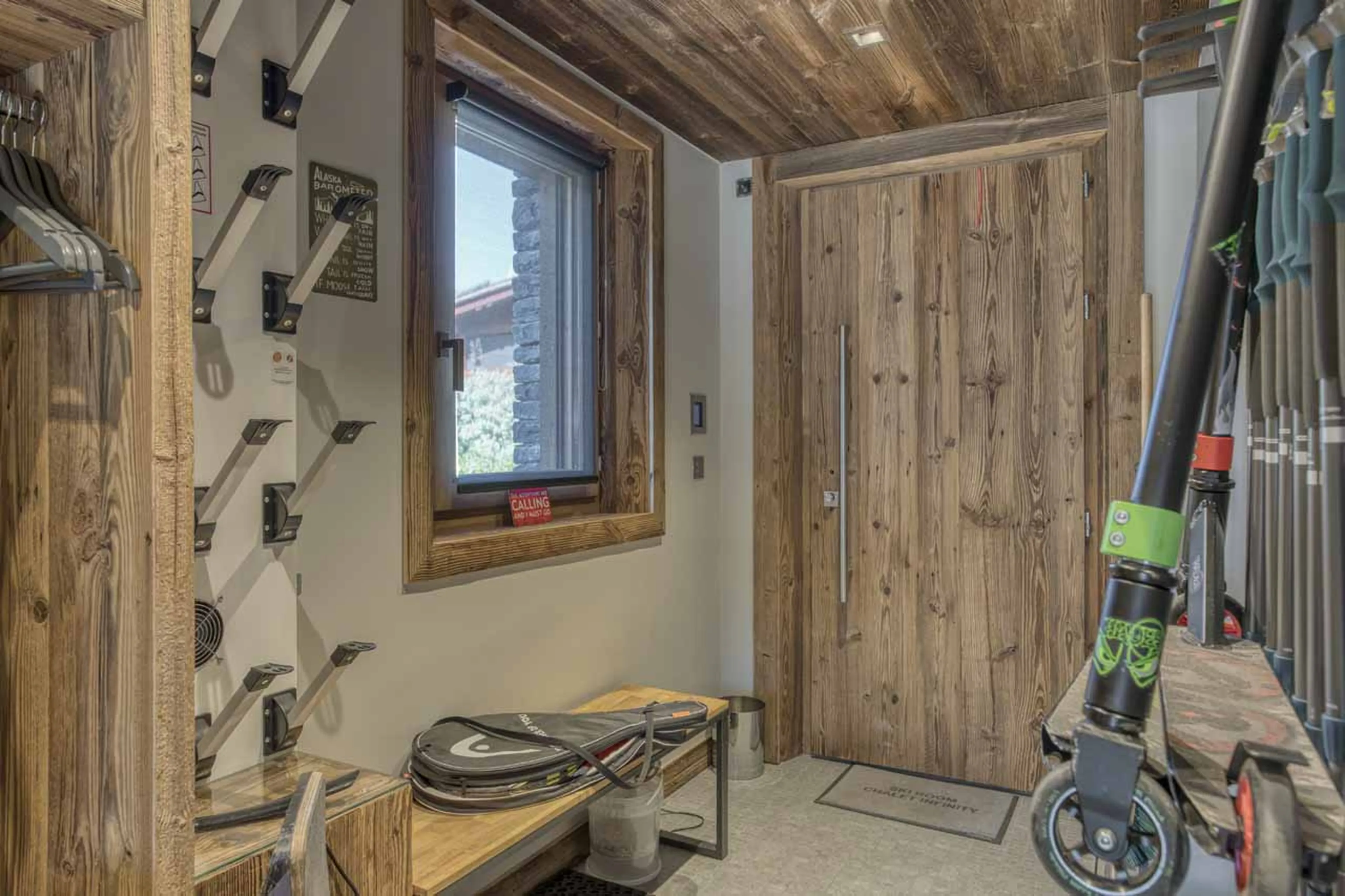 Ski room at Chalet Infinity in Megeve