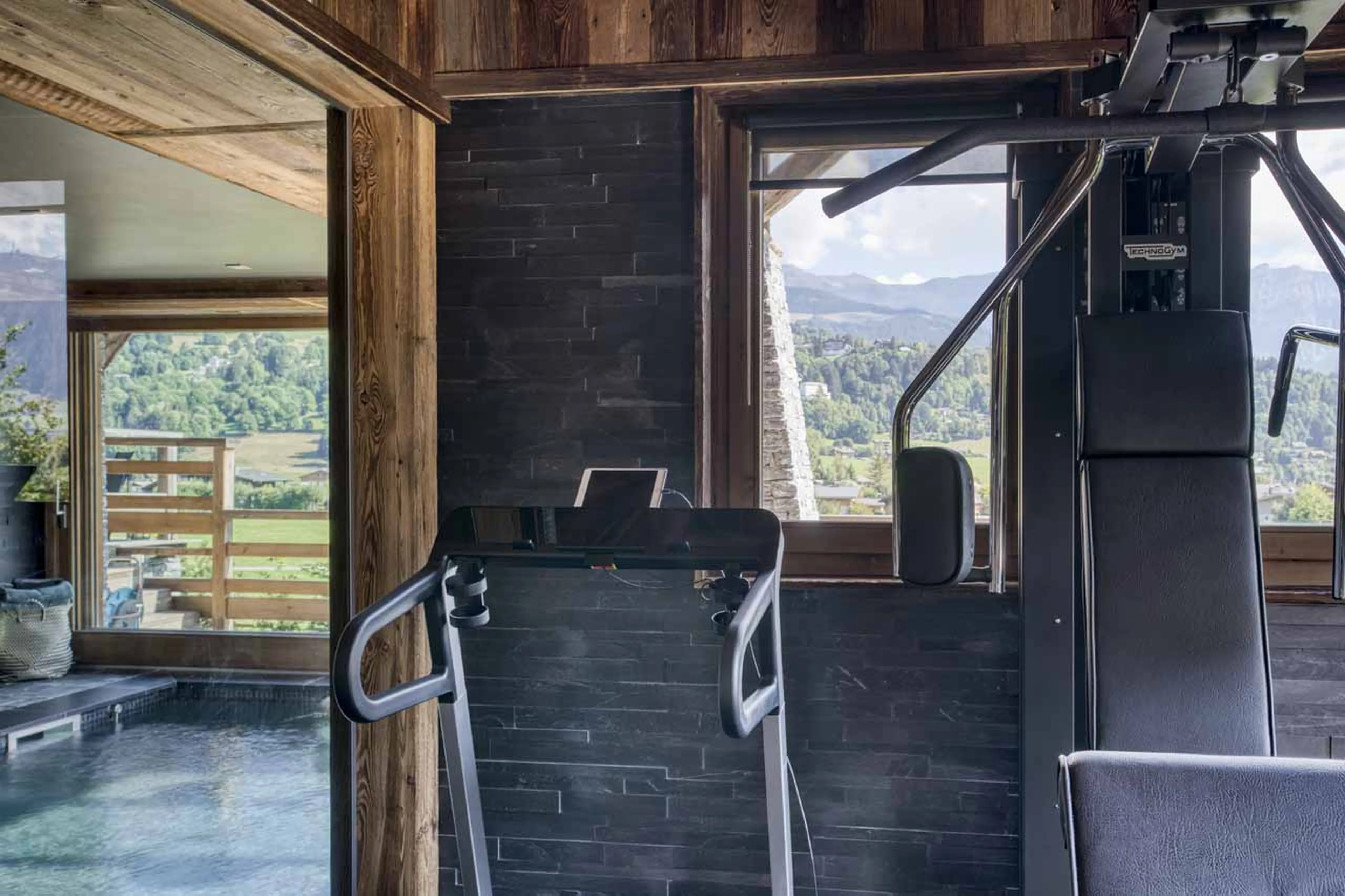 Gym at Chalet Infinity in Megeve