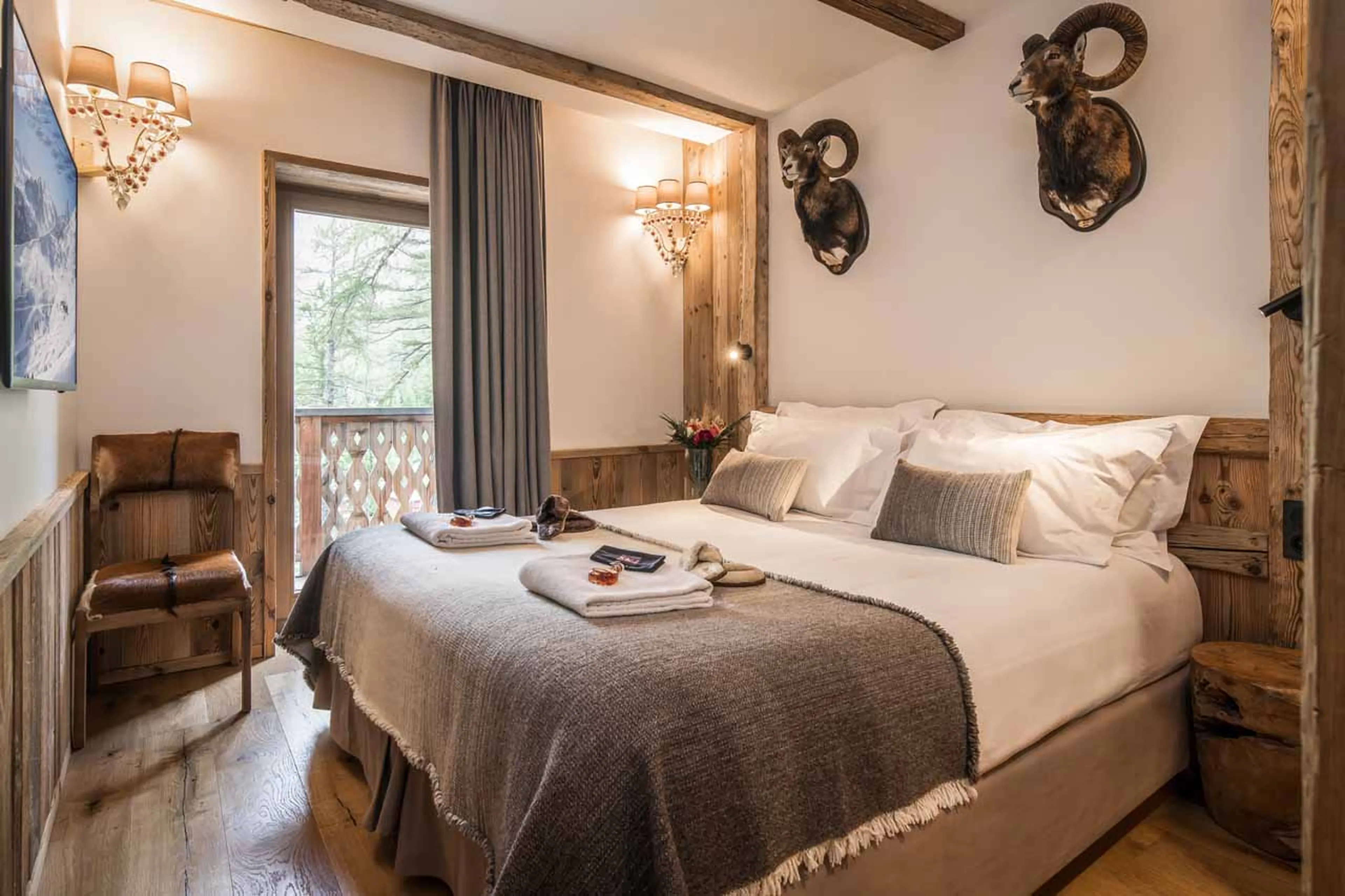 Bedroom three at Chalet Inoko in Val d'Isere