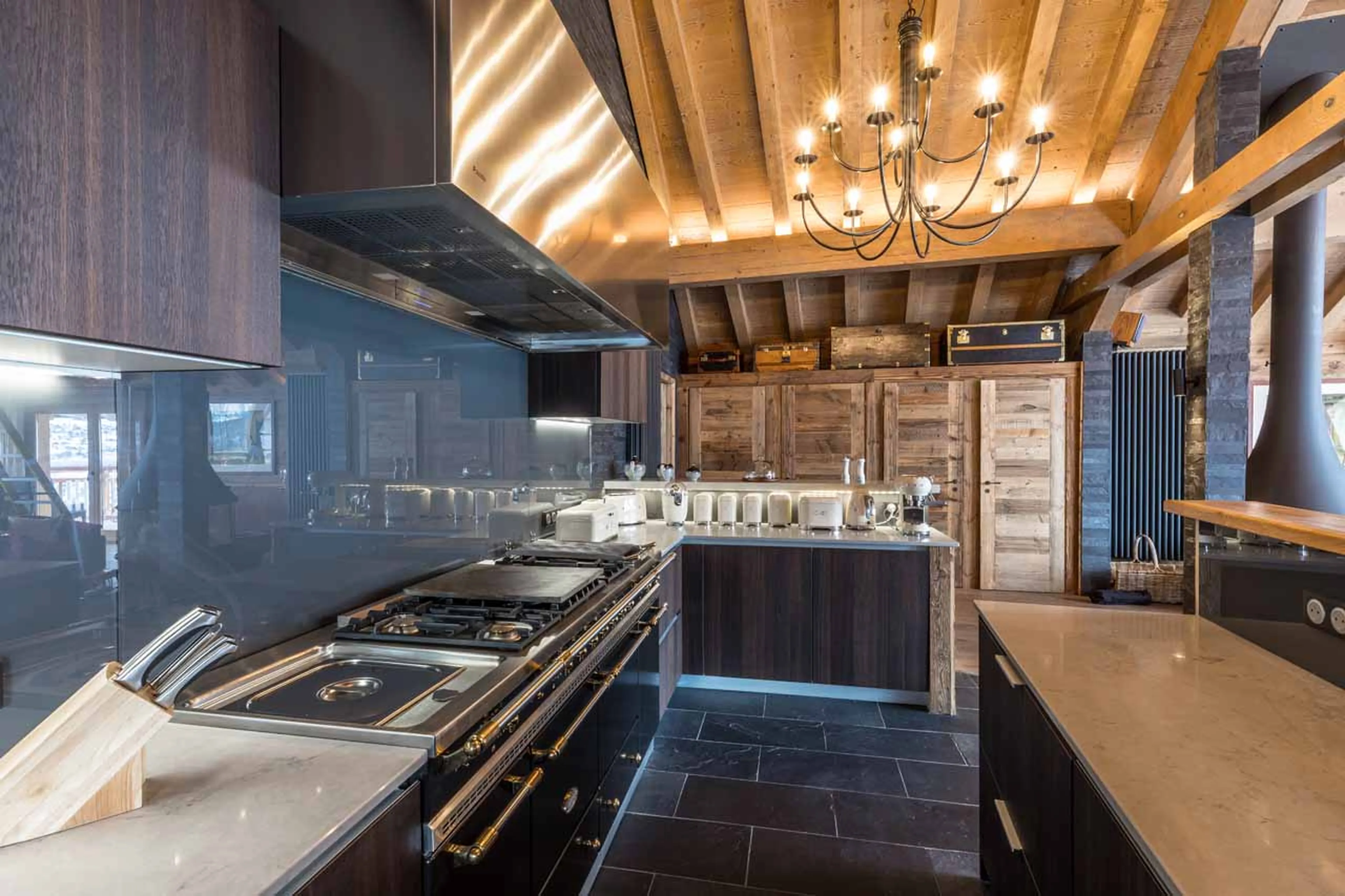 Kitchen at Chalet Iona in Meribel