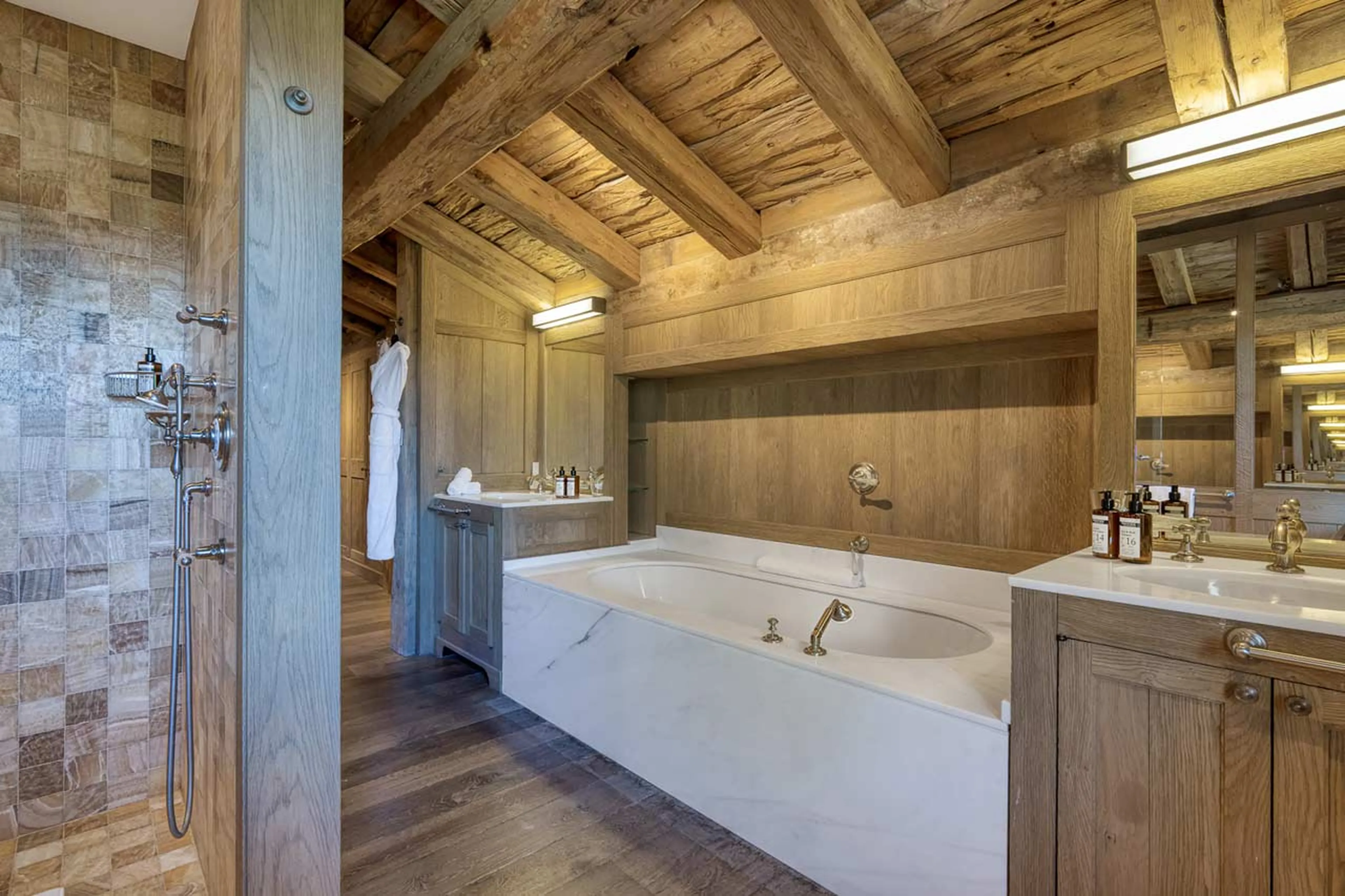 Bathroom one at Chalet Izoard in Megeve