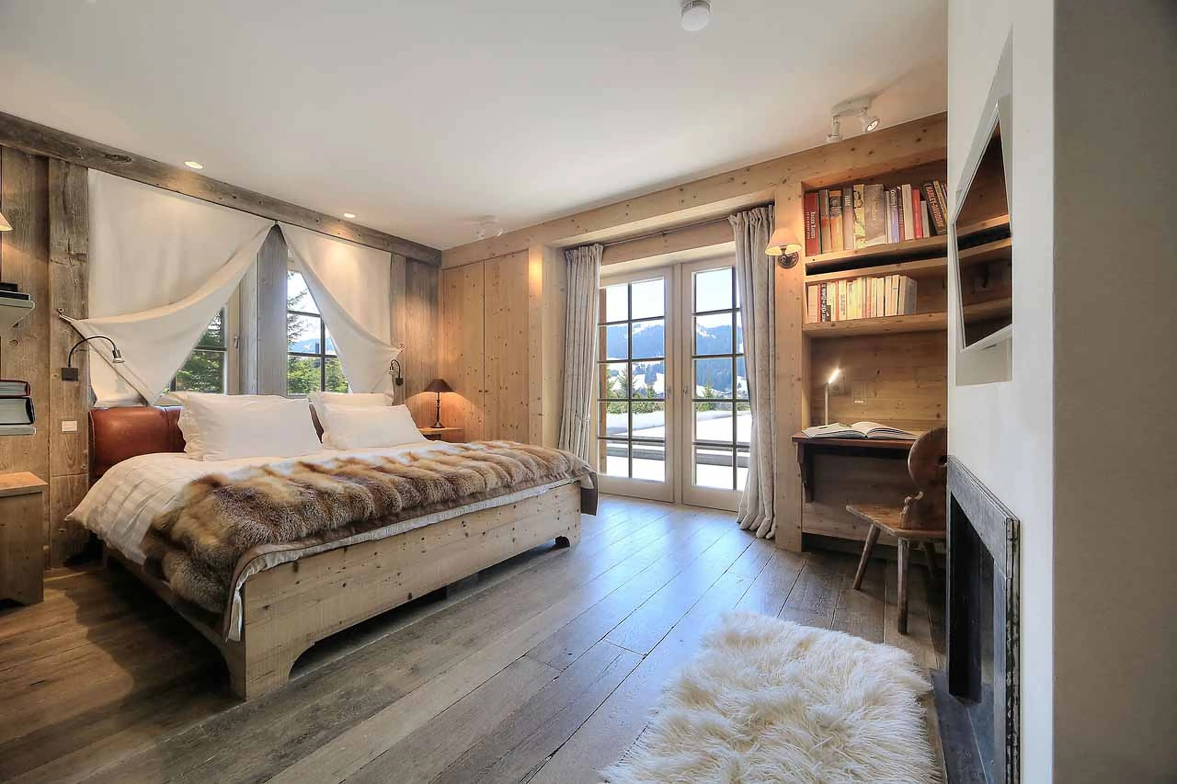 Bedroom two at Chalet Izoard in Megeve