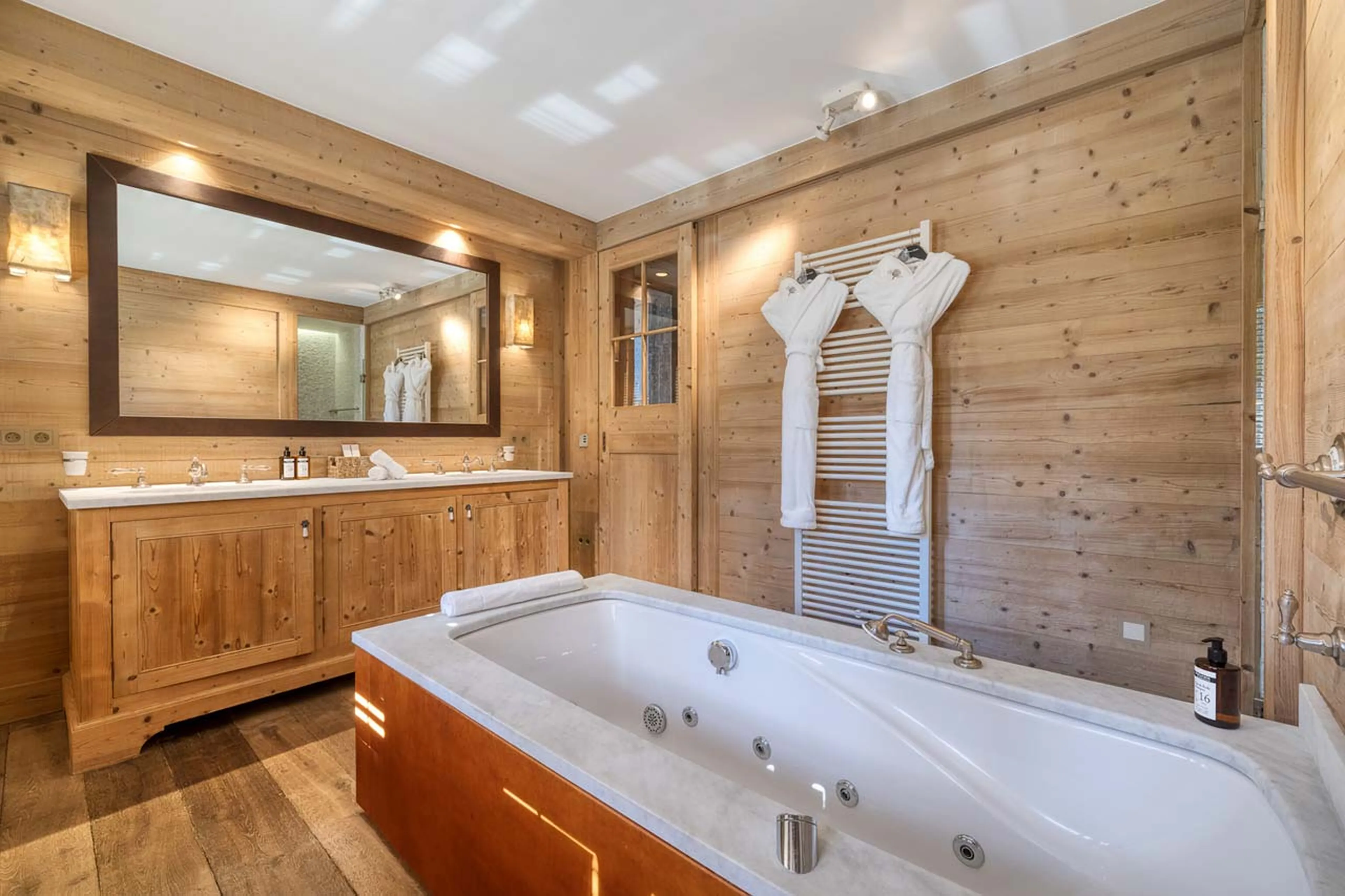 Bathroom two at Chalet Izoard in Megeve