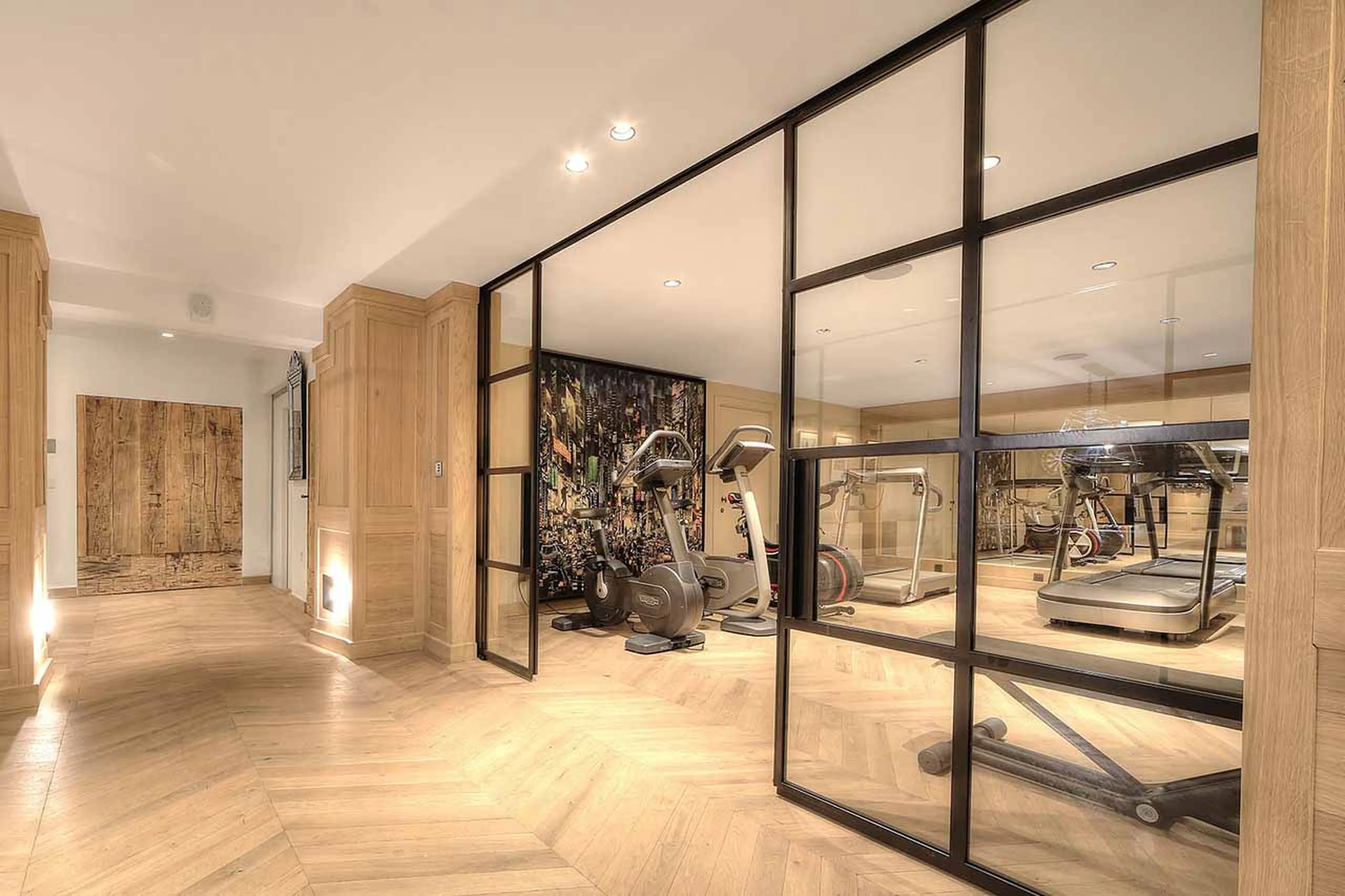 Fitness room in Chalet Izoard in Megeve