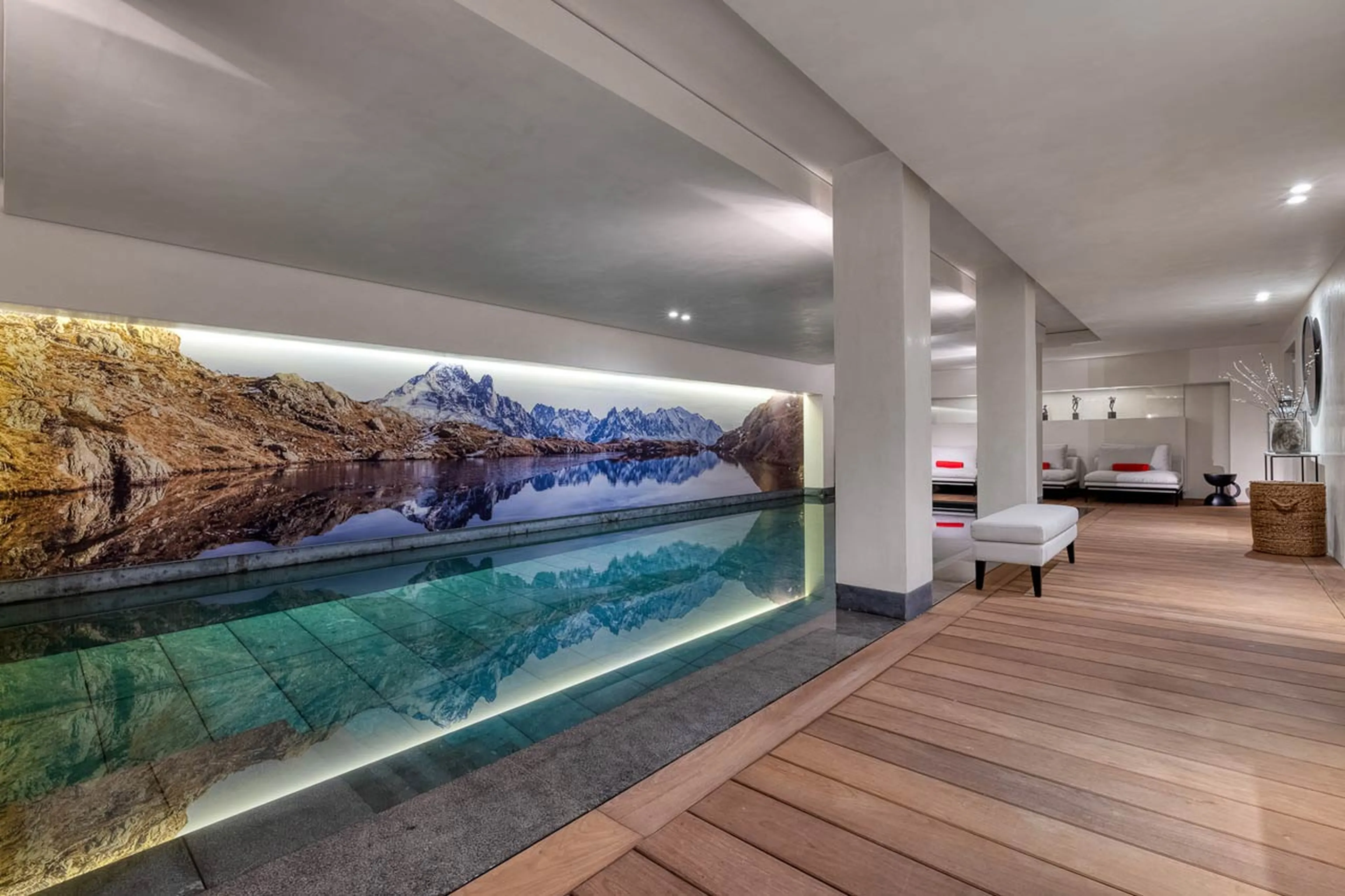 Indoor pool at Chalet Izoard in Megeve