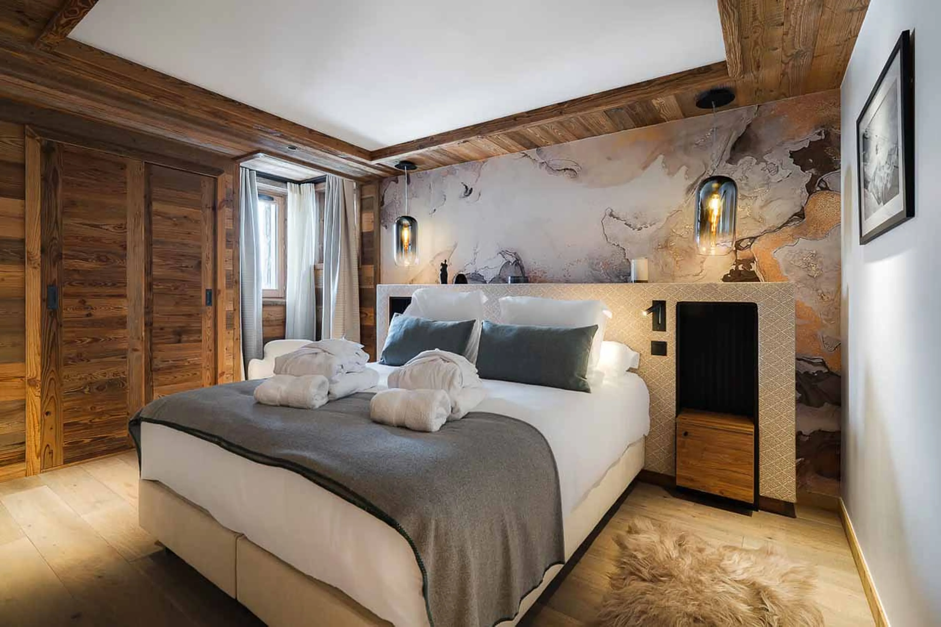 Bedroom 2 at Chalet J in Meribel