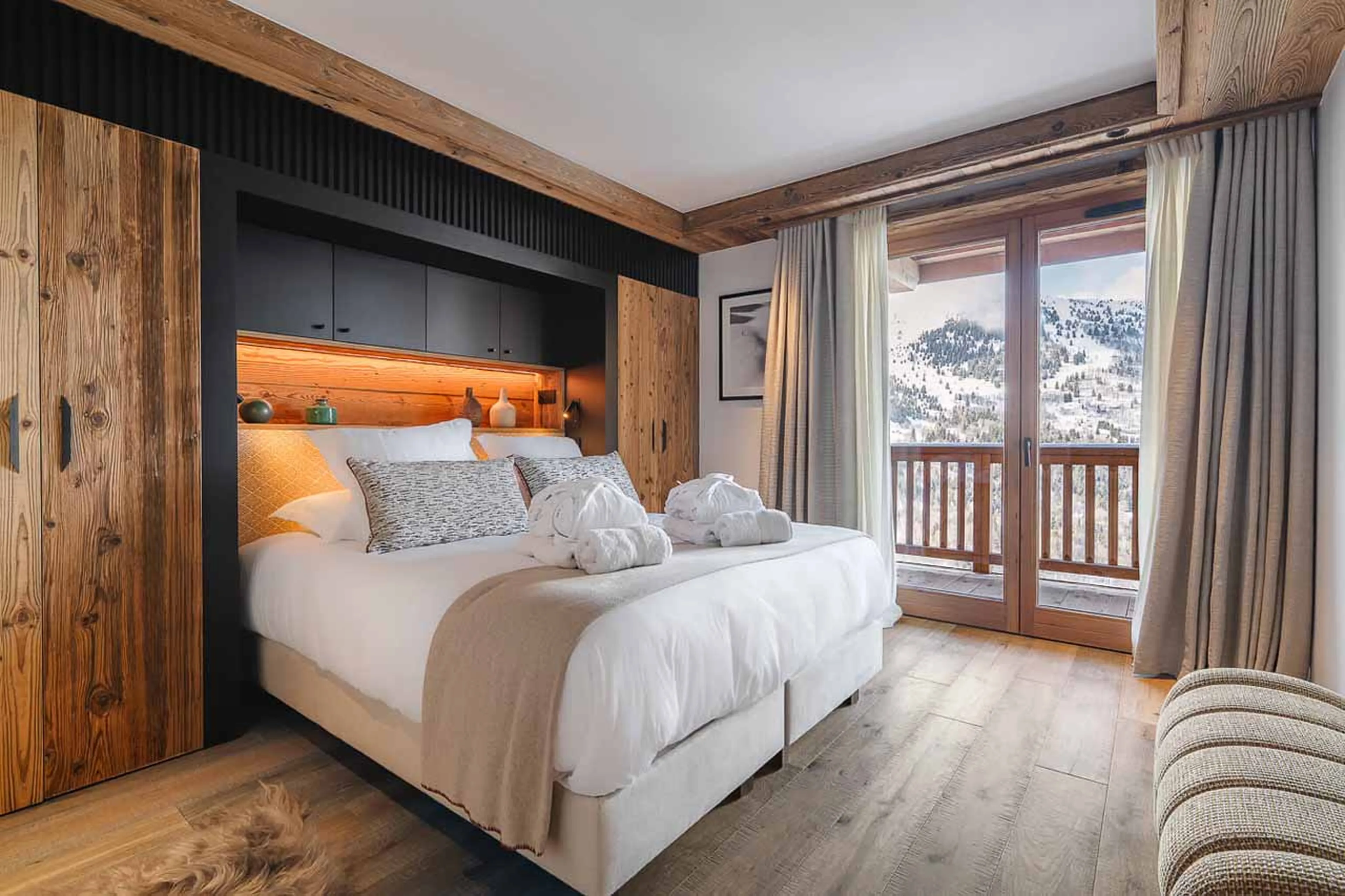 Bedroom 4 at Chalet J in Meribel