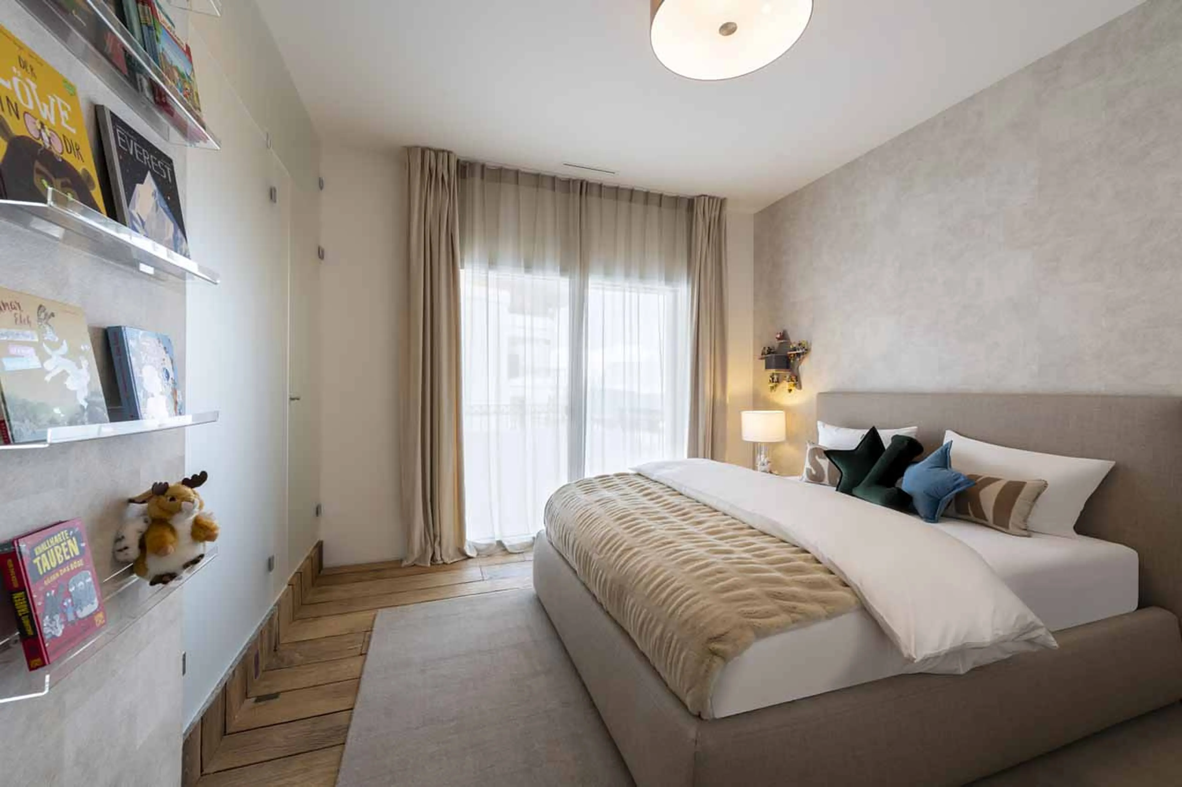 Terrace access from bedroom two at Chalet Jakobshorn in Davos