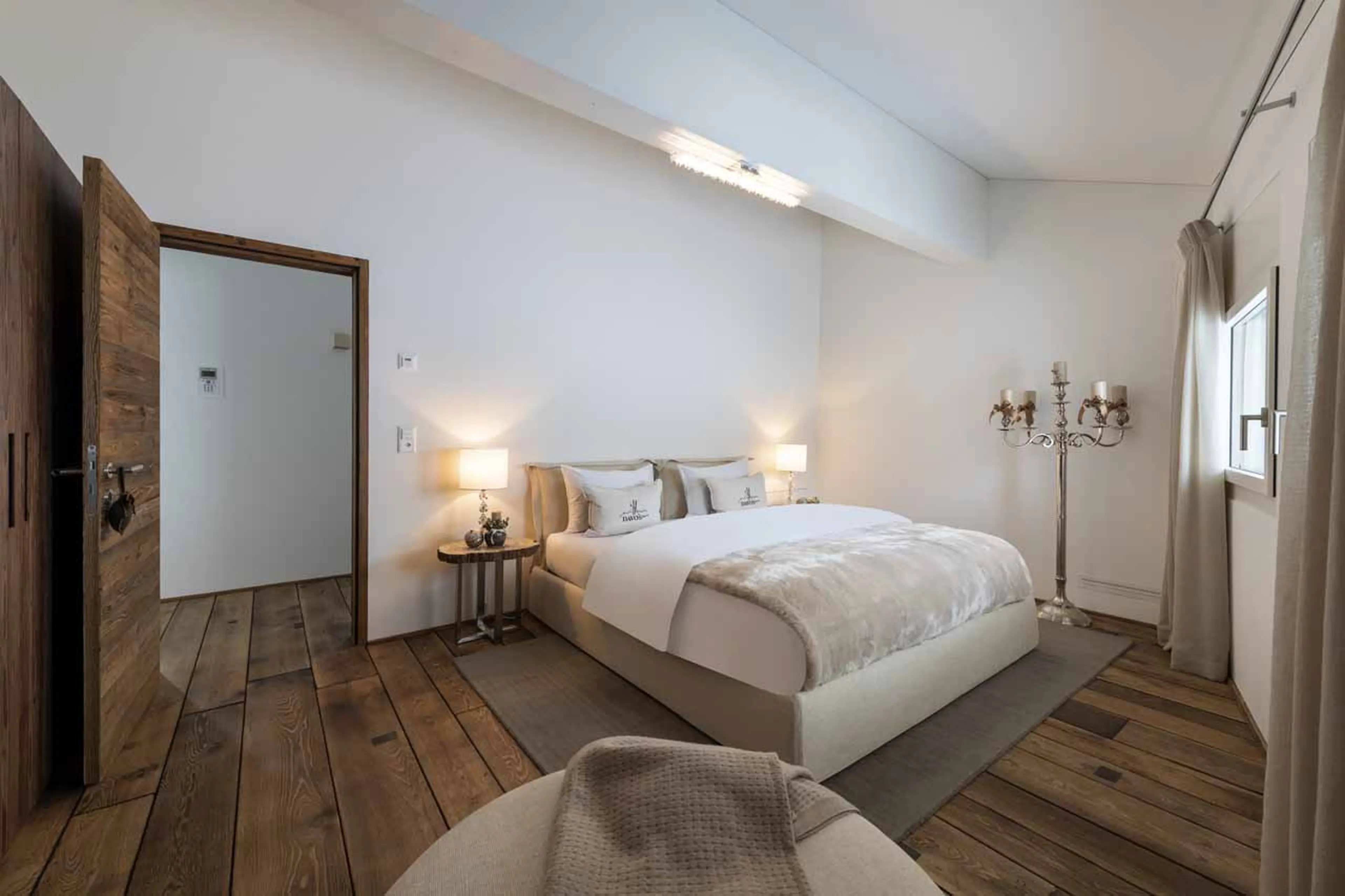 Bedroom five at Chalet Jakobshorn in Davos