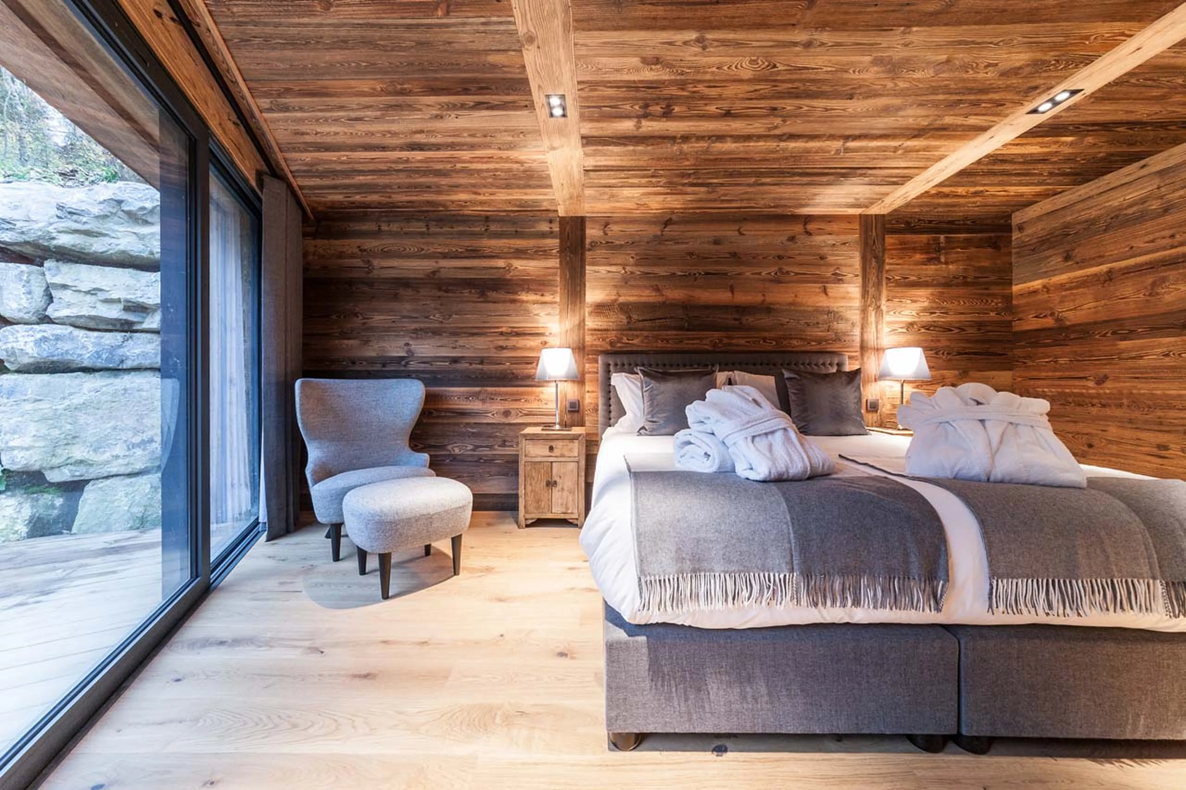 Access to decked terrace at Chalet Joux Plane in Morzine