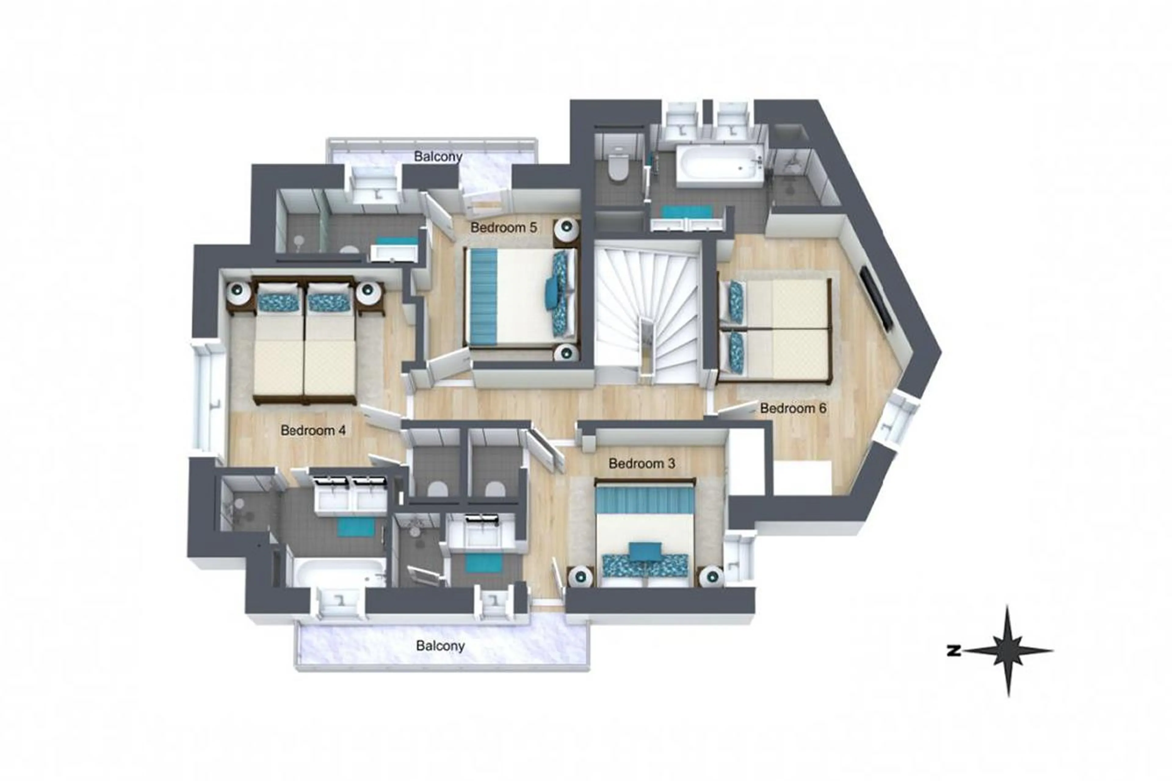Level 1 floor plan of Chalet Juno in Val d'Isere