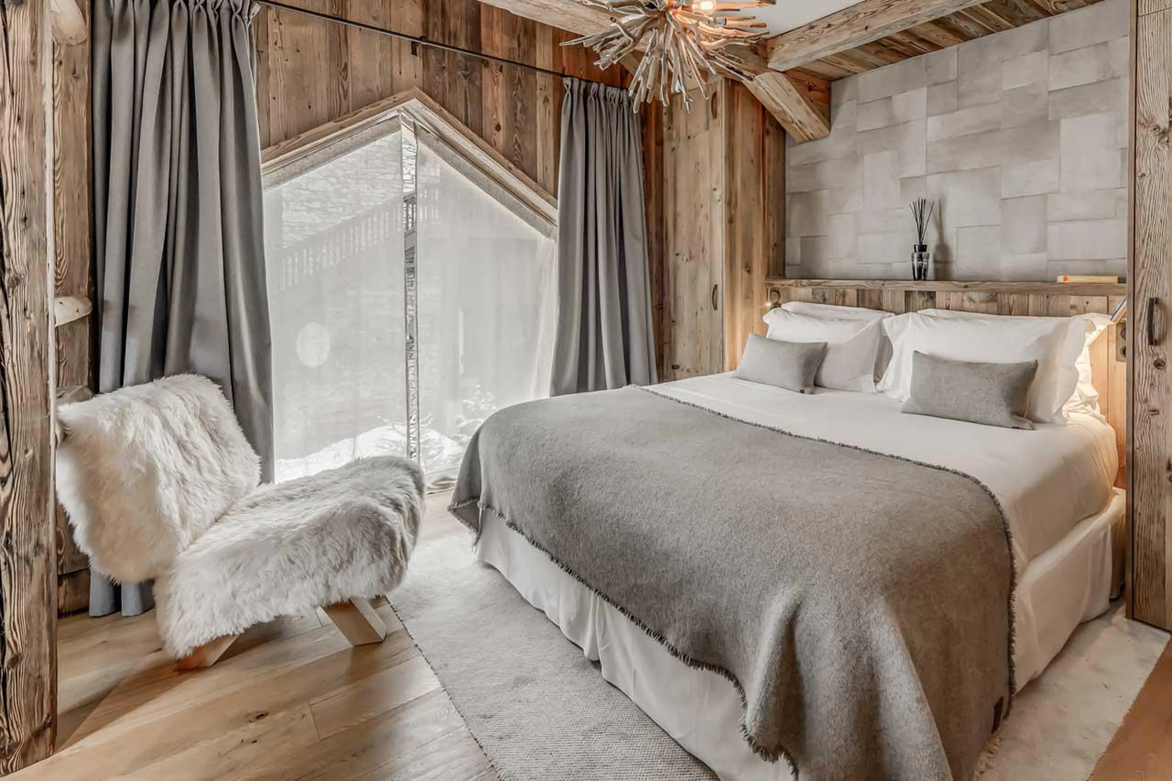 Bedroom four at Chalet Juno in Val d'Isere