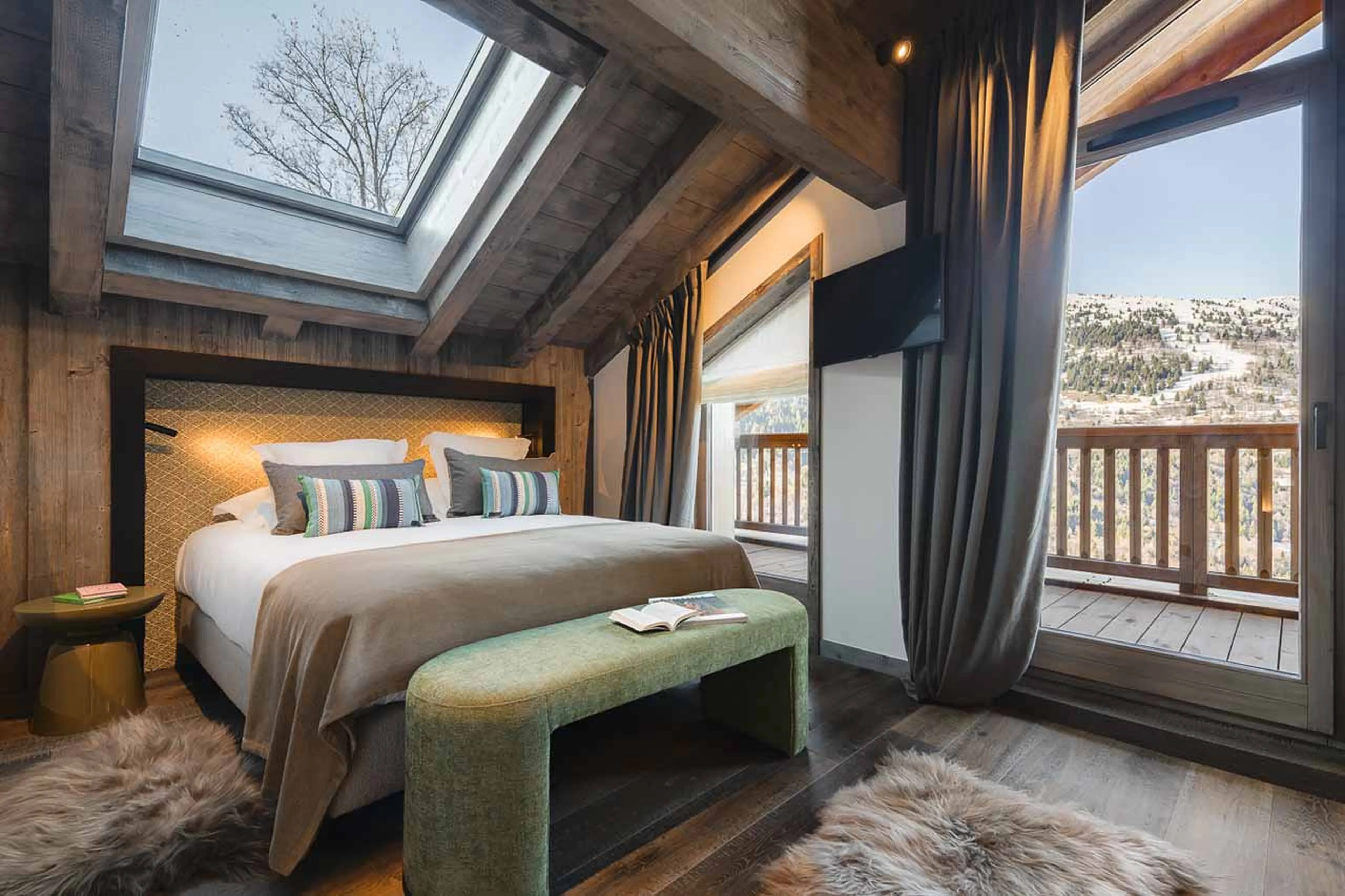 Bedroom 4 at Chalet k in Meribel
